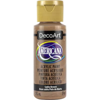 DecoArt Americana Acrylic Color, 2 oz., Sable Brown