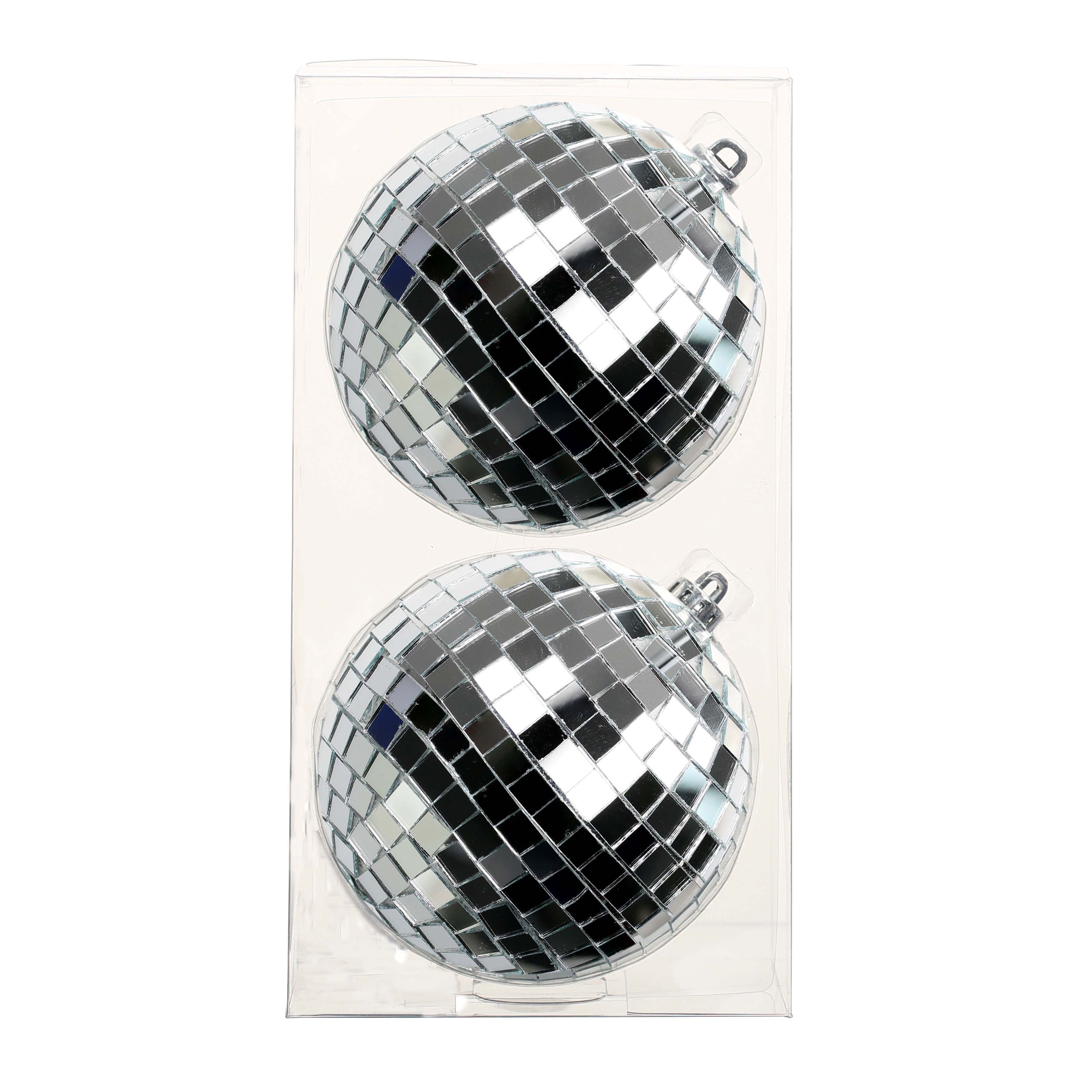 2 Pack 4" Mirror Disco Ball Ornaments by Ashland