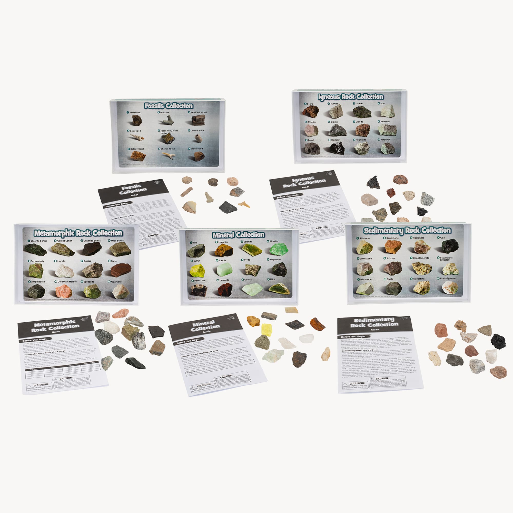 Educational Insights Complete Rock, Mineral &#x26; Fossil Set