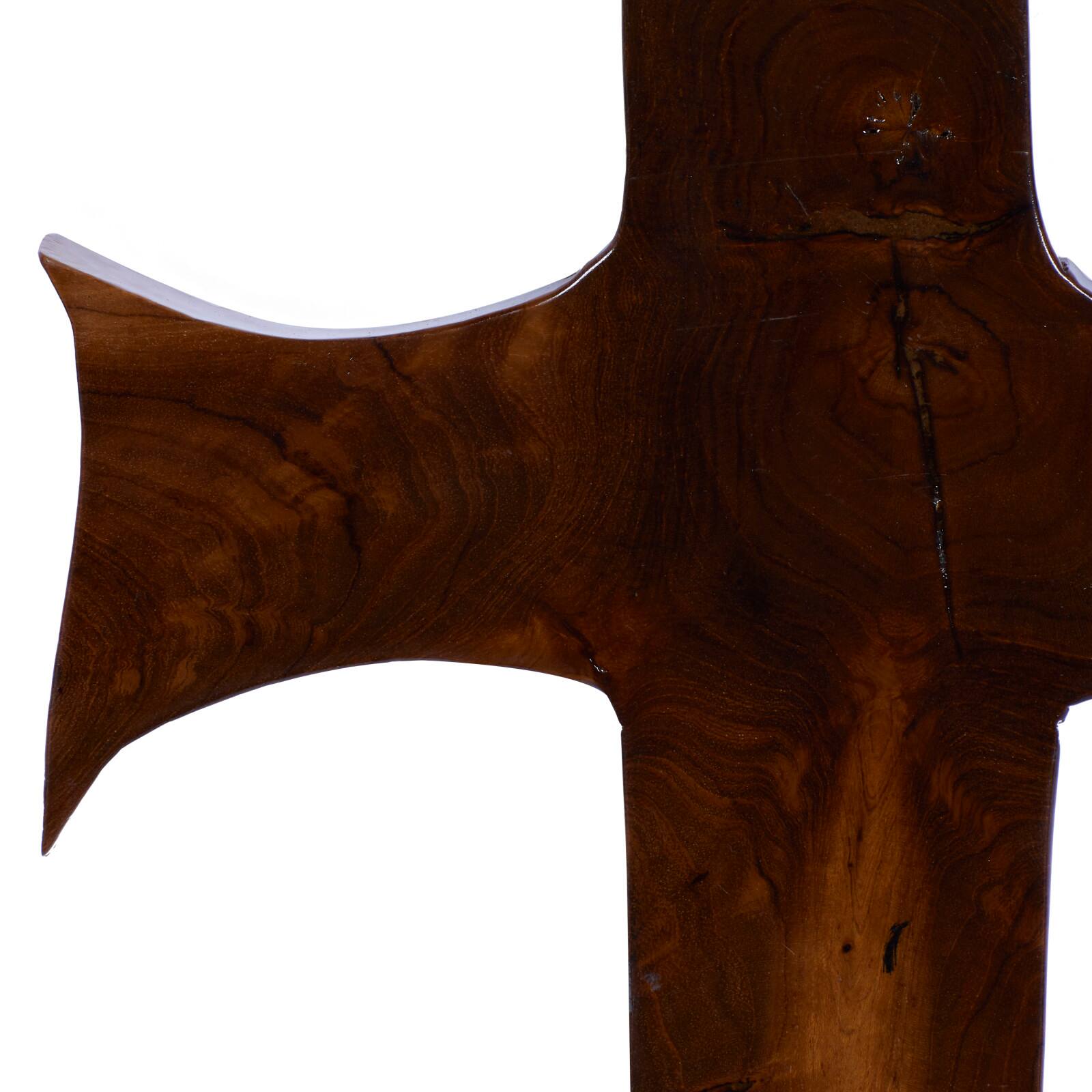 Brown Teak Wood Eclectic Style Wall Decor 20" x 10" x 1"