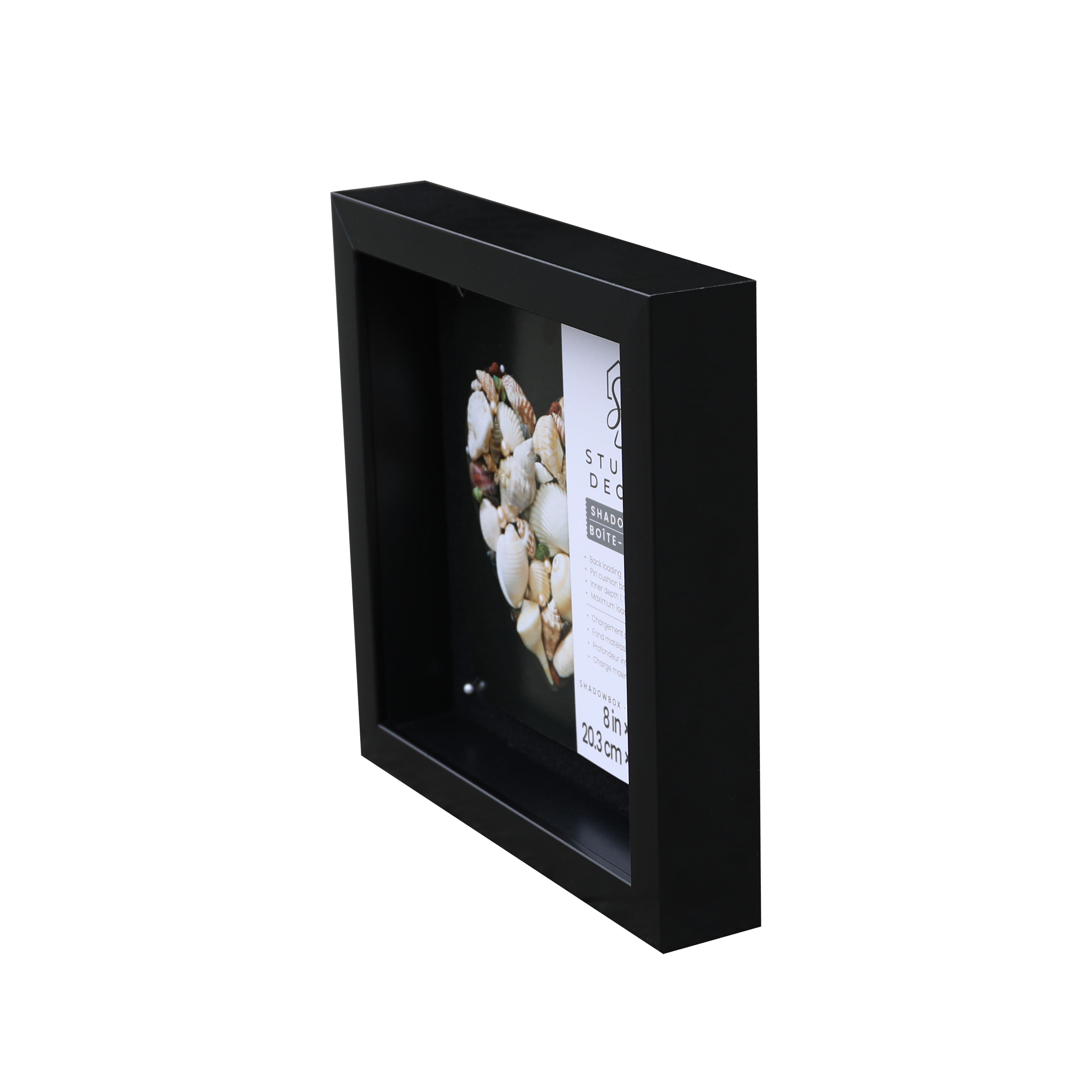 8" x 8" Flat Black Shadow Box by Studio Décor®