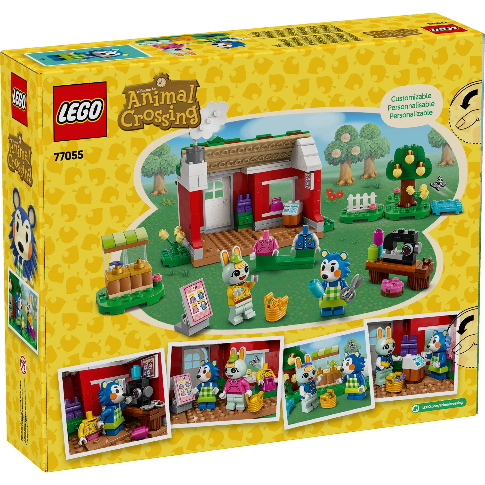 LEGO® Animal Crossing™ Able Sisters Clothing Shop Role-Play Building Kit 77055