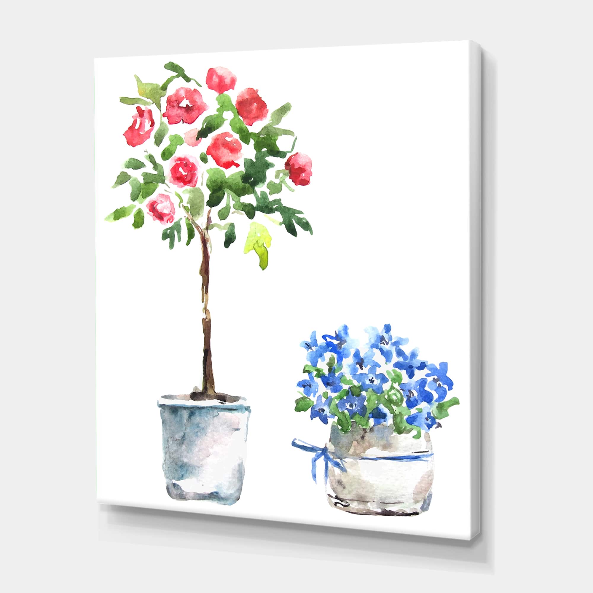 Designart - Blue and Red Houseplants