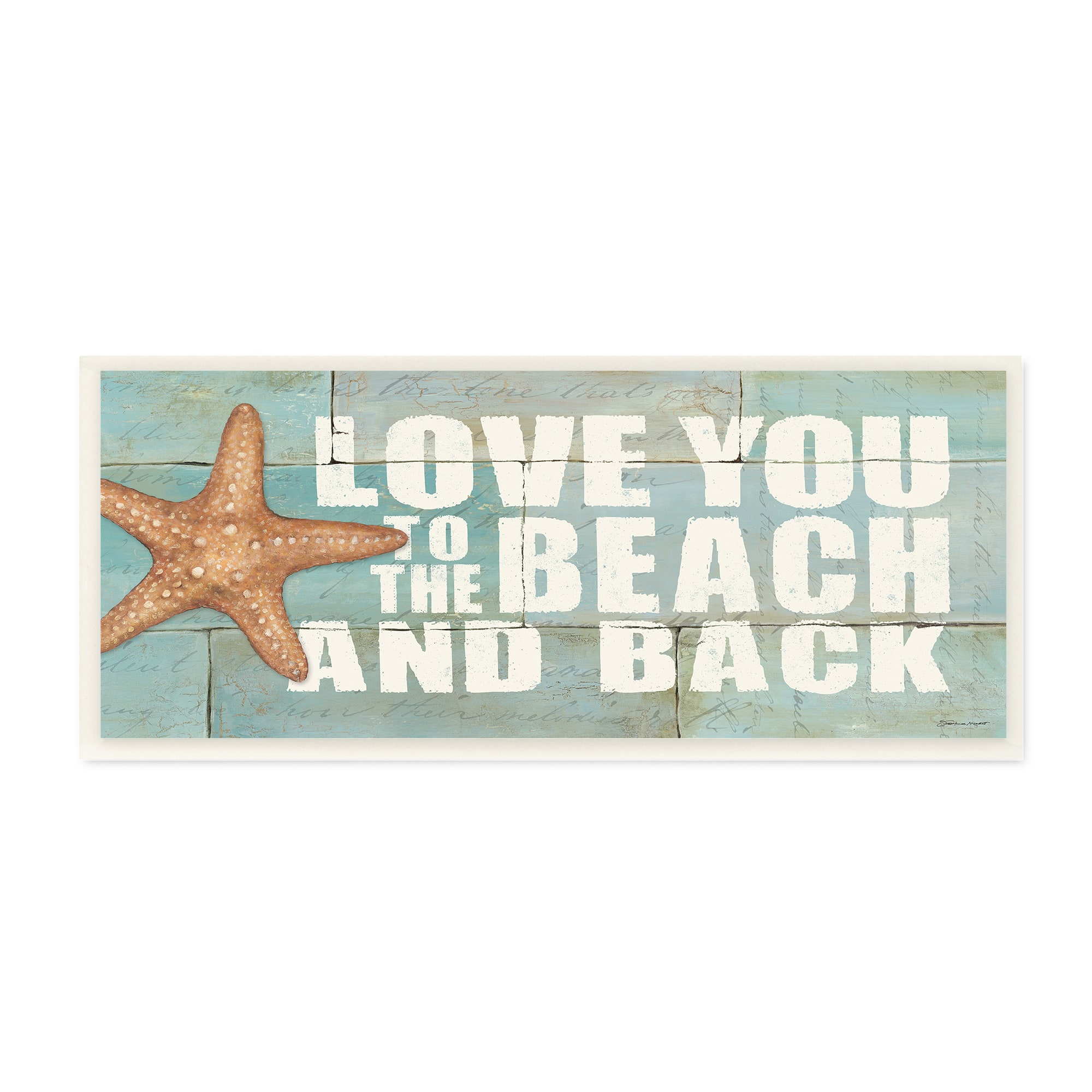 Stupell Industries Love You to the Beach Wall Plaque