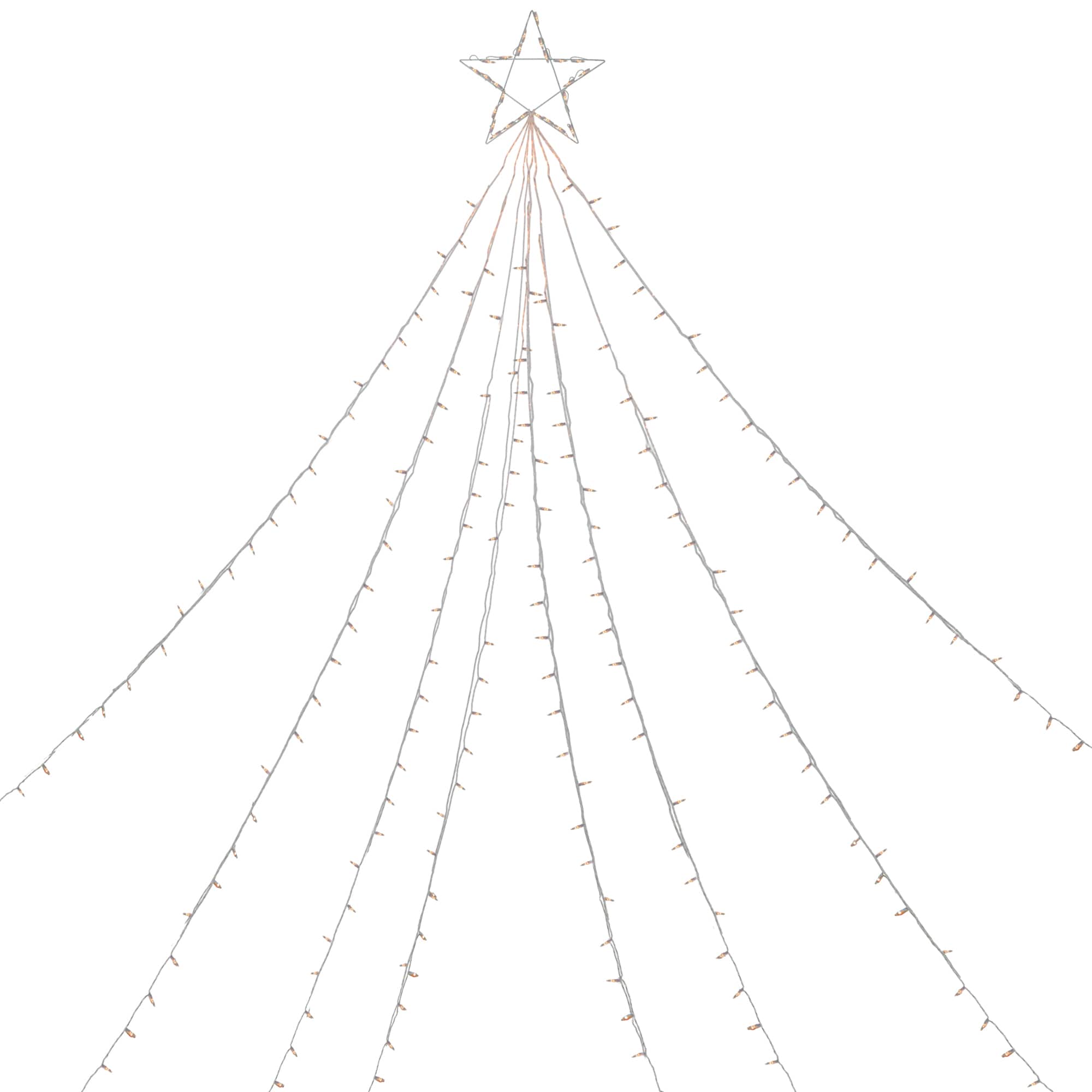 12ft. Clear Lighted Christmas Tree Decoration