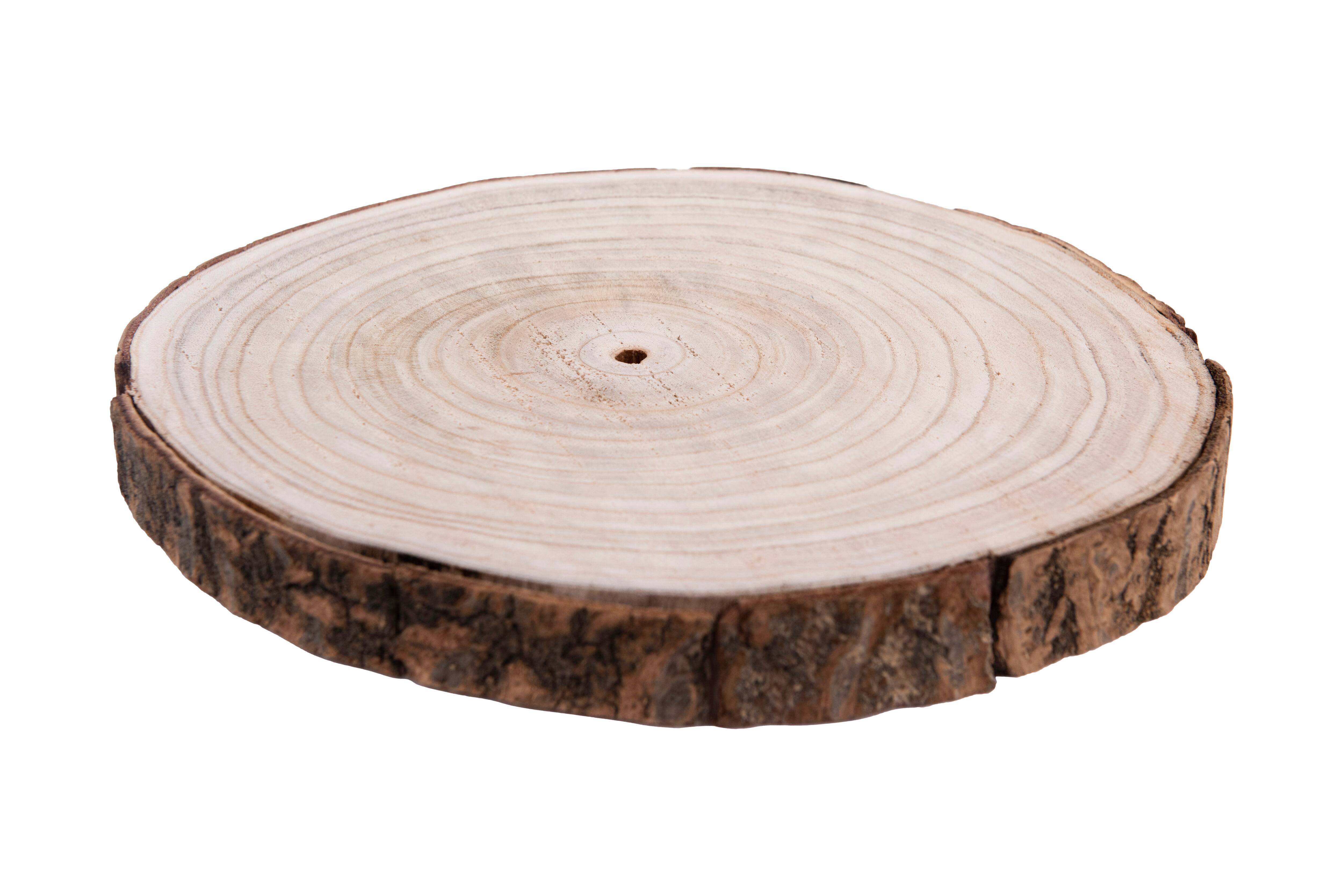 Hello Honey® 13" Large Round Paulownia Wood Slice