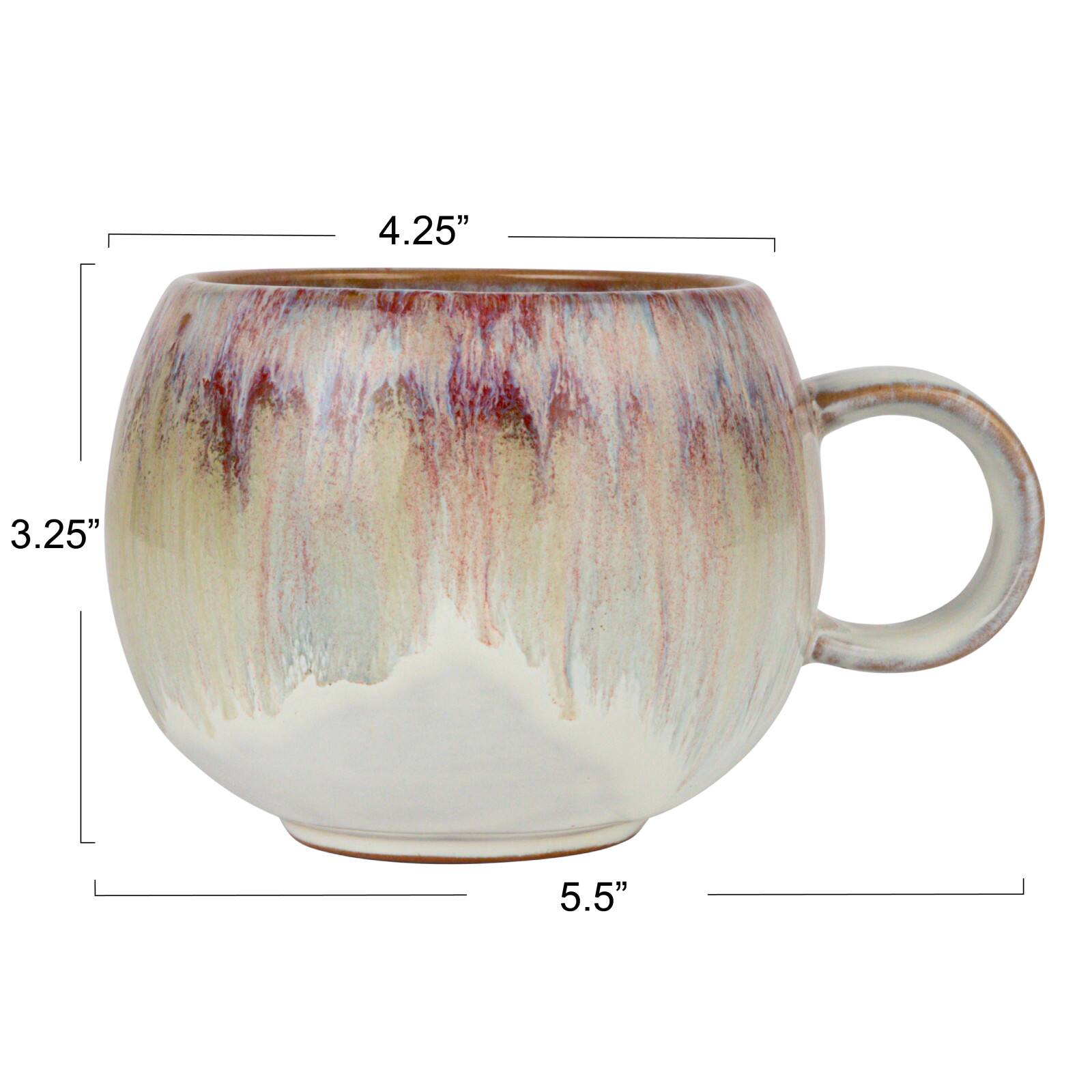 Hello Honey&#xAE; 3.25&#x22; Berry Bliss Reactive Glaze Stoneware Mugs, 4ct.