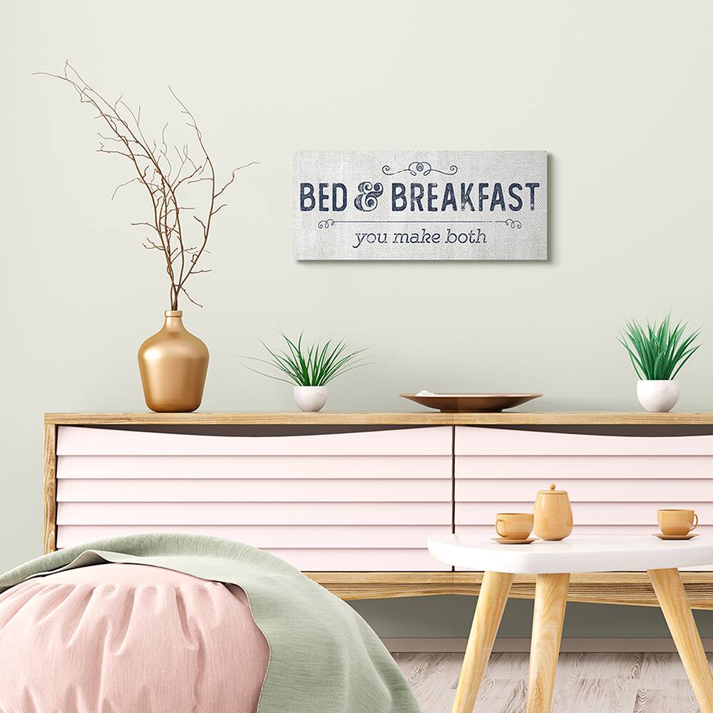 Stupell Industries Self-Serve Bed and Breakfast Rustic Home Sign Canvas Wall Art