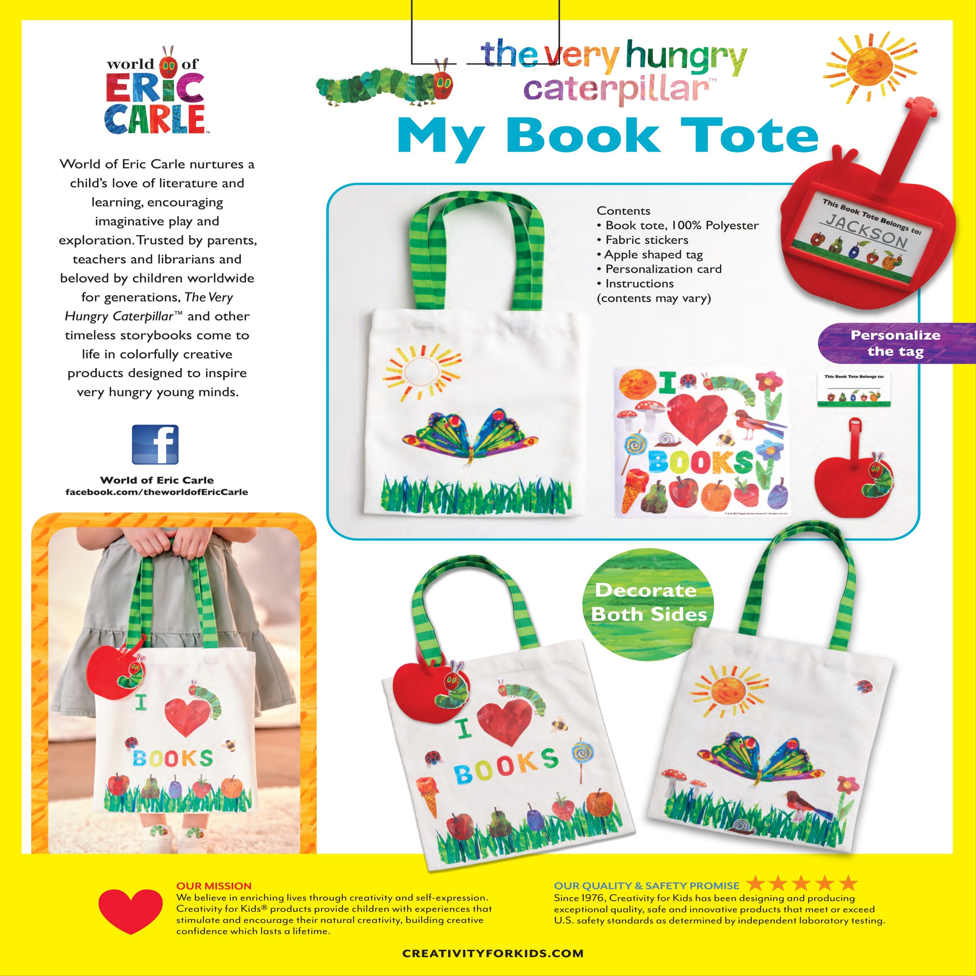 Creativity for Kids® The Very Hungry Caterpillar My Book Tote