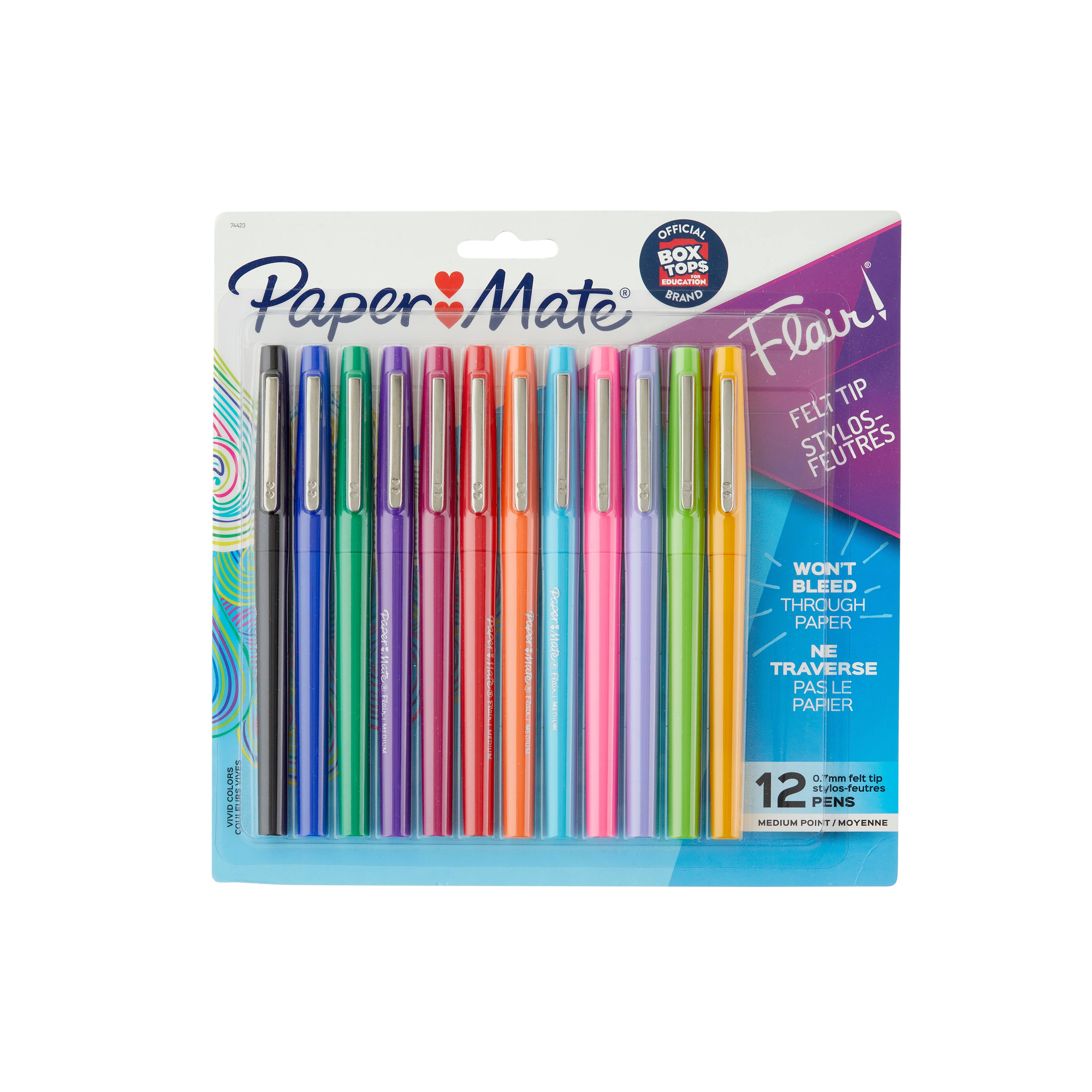 Paper Mate Flair Felt Tip Pen 12 Color Set Michaels