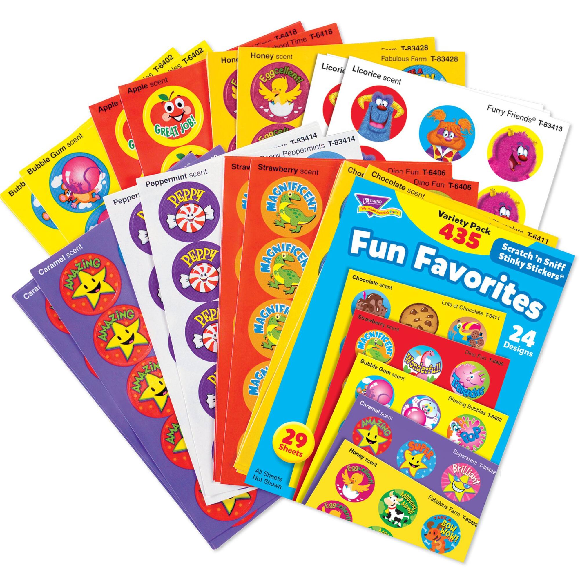 Trend Enterprises&#xAE; Fun Favorites Scented Stickers Variety Pack