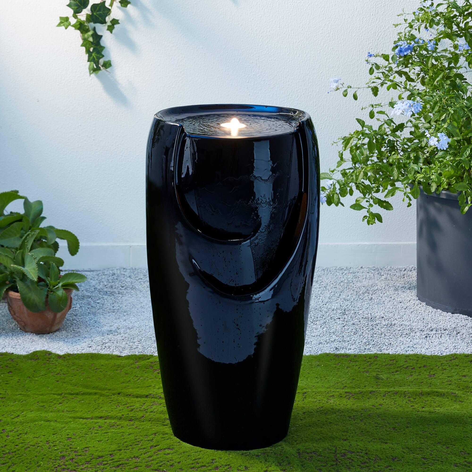 Glitzhome&#xAE; 29&#x22; Ceramic Pot Fountain