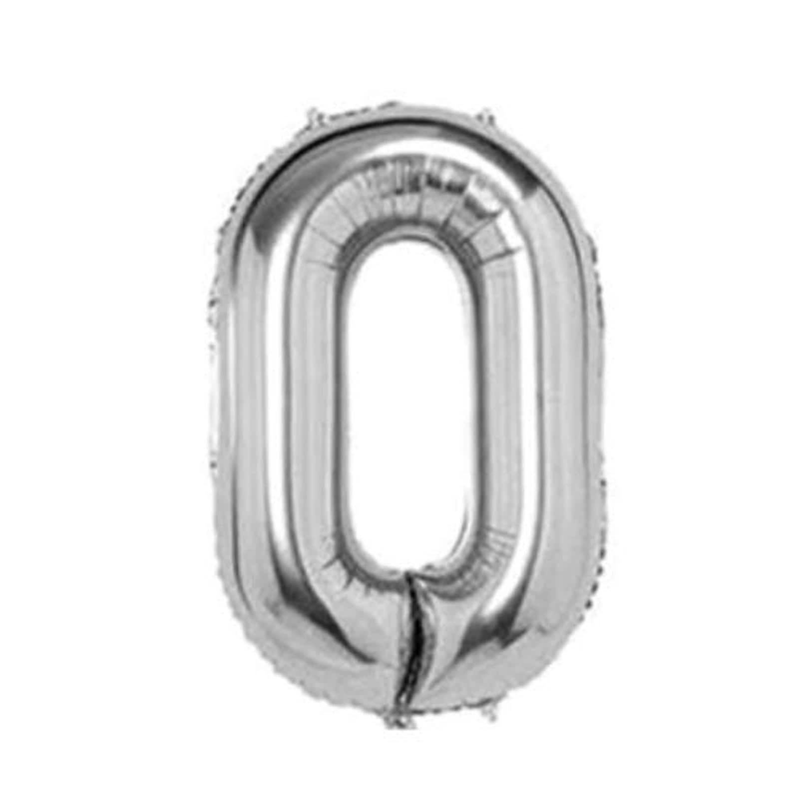 Wizardi 32&#x22; Silver Number Foil Balloon