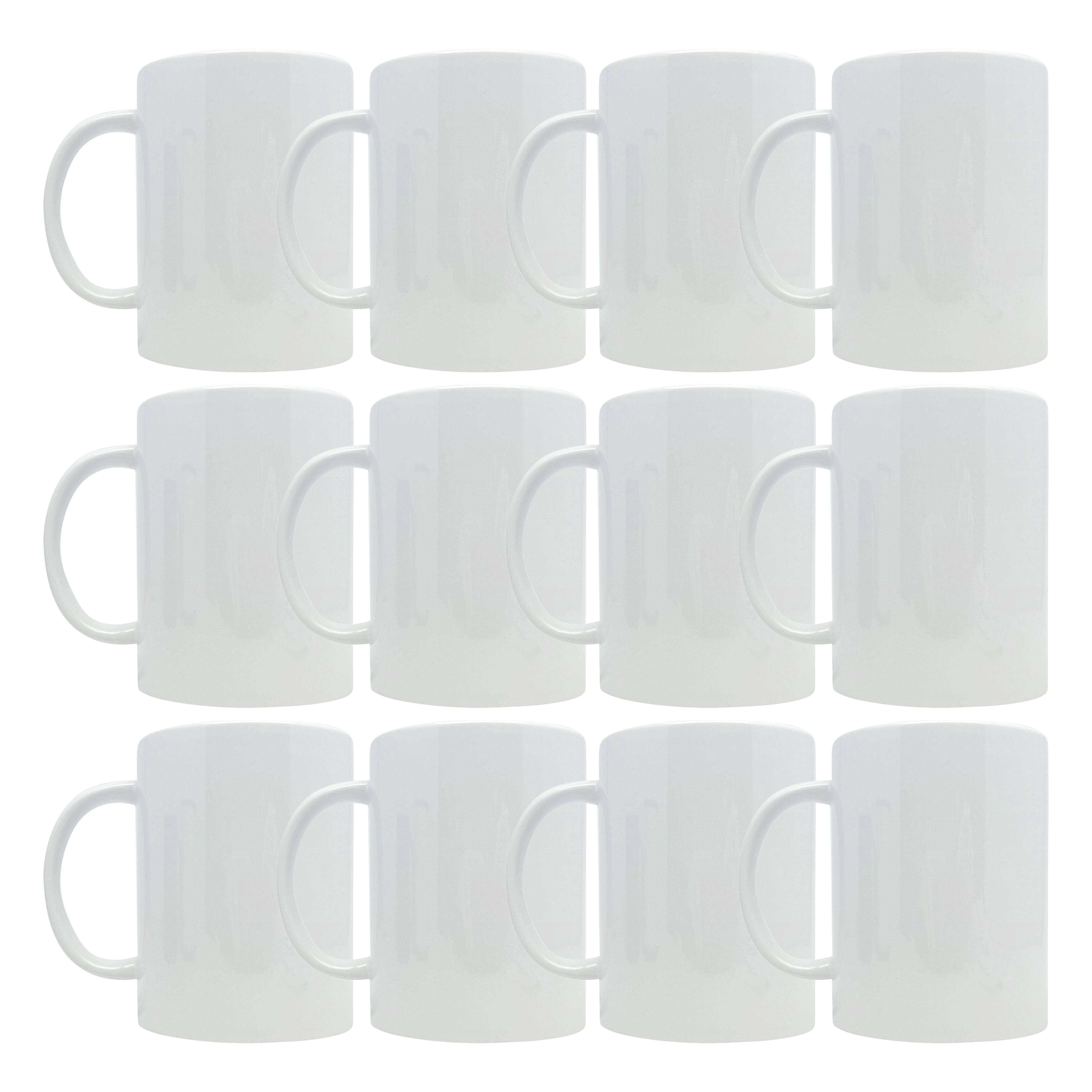 12 Pack: 15oz. White Ceramic Sublimation Mug by Make Market&#xAE;