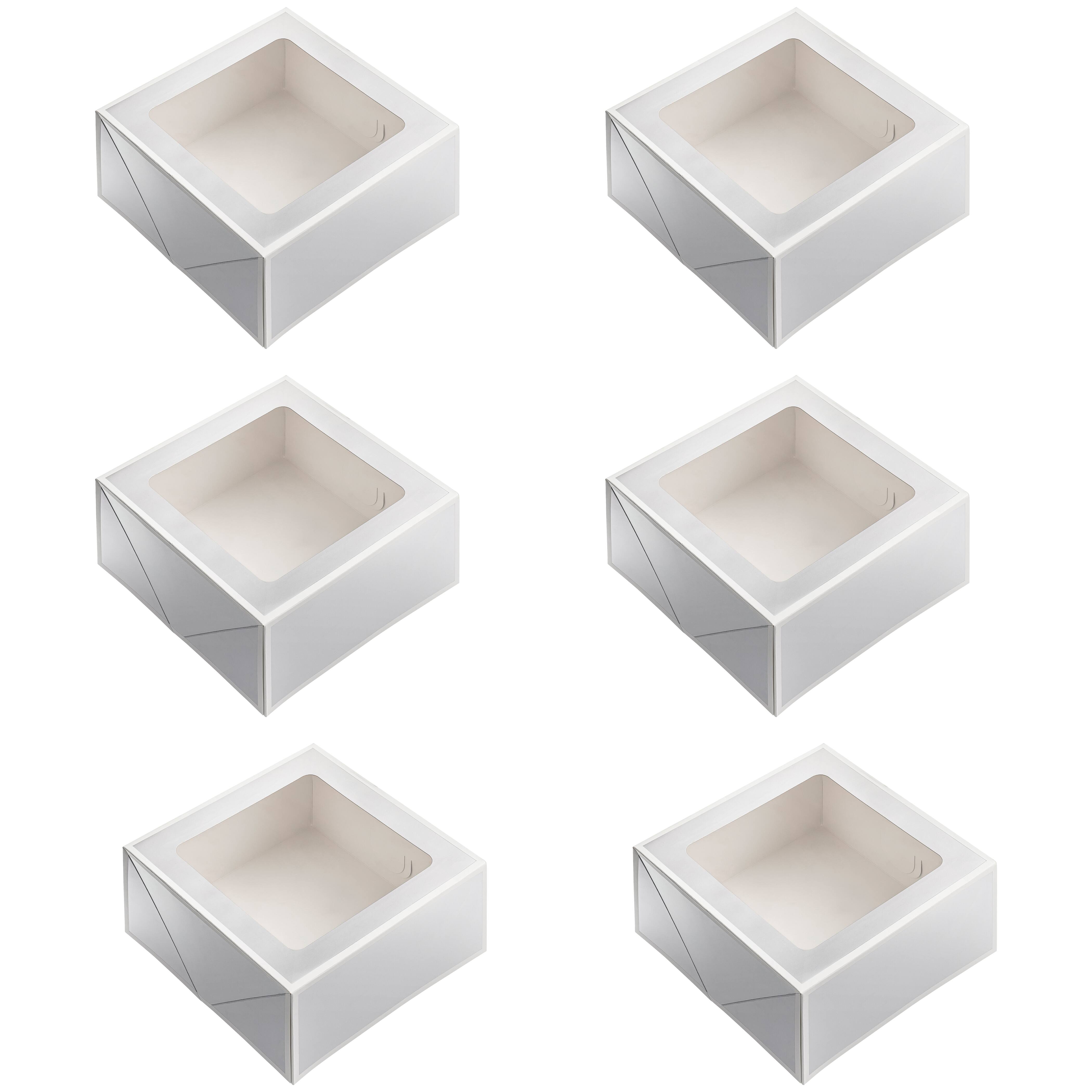 6 Packs: 3 ct. (18 total) Silver Solid Treat Boxes by Celebrate It®
