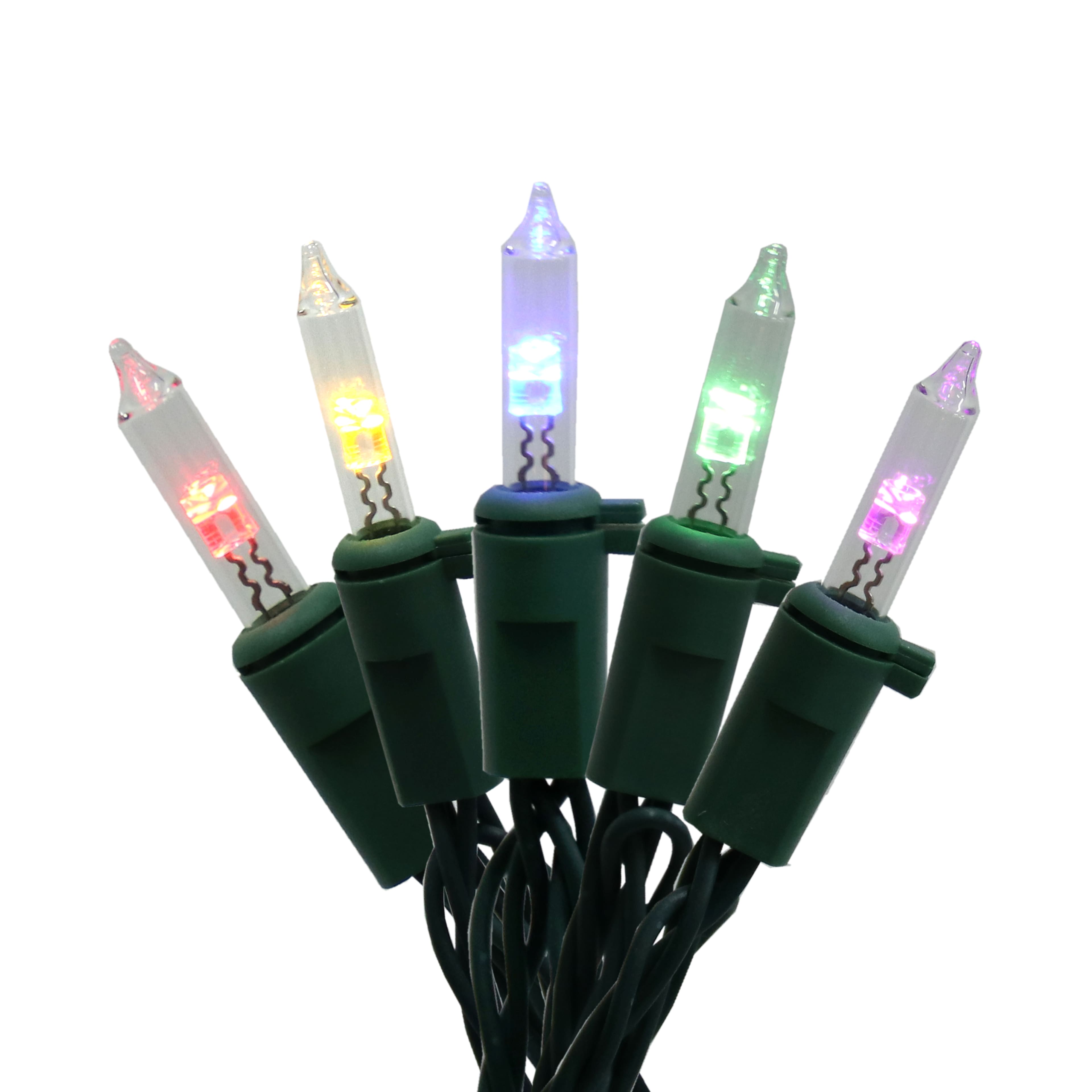 100ct. Color Changing Mini LED Glass 8 Function String Lights on Green Wire by Ashland&#xAE;