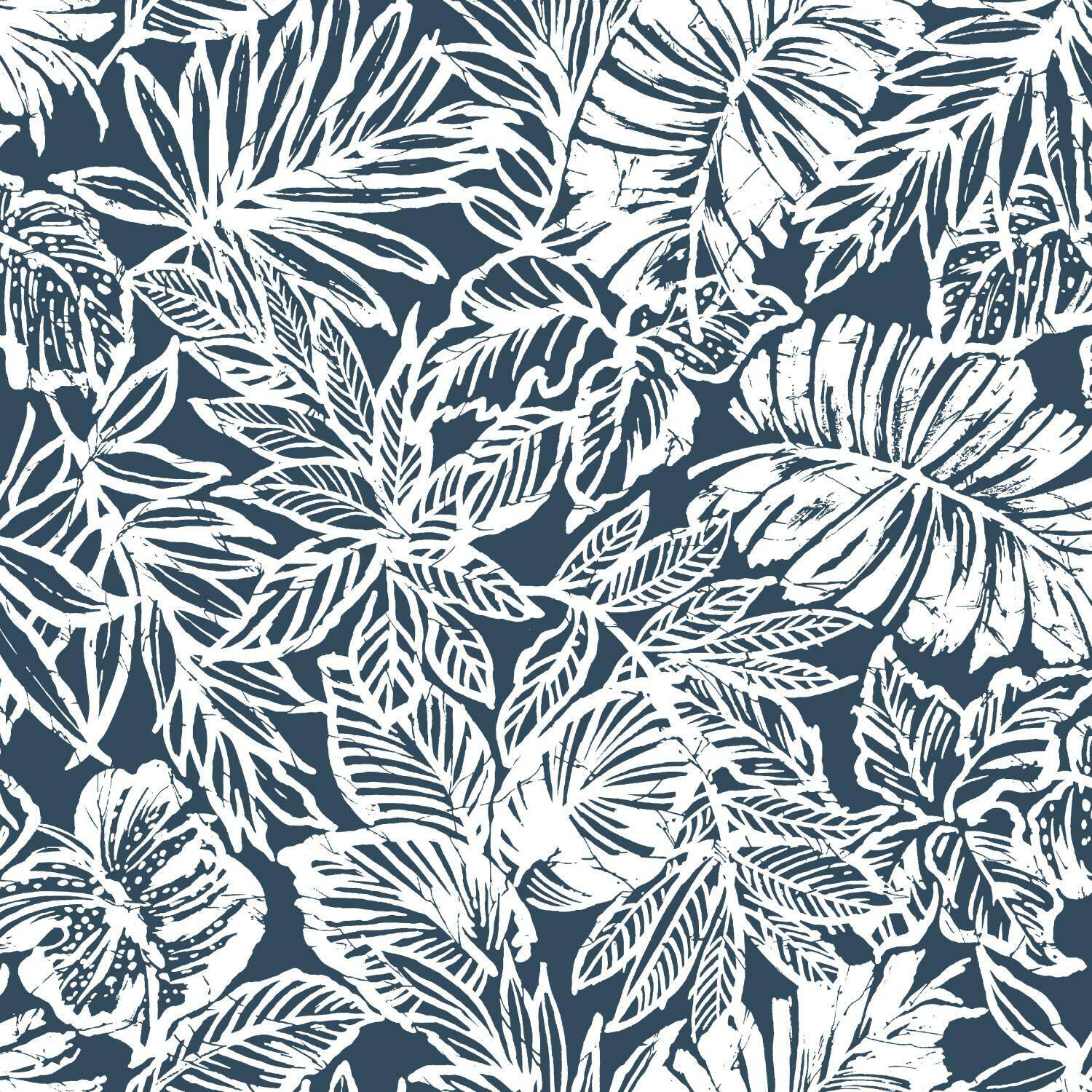 RoomMates Batik Tropical Leaf Peel & Stick Wallpaper