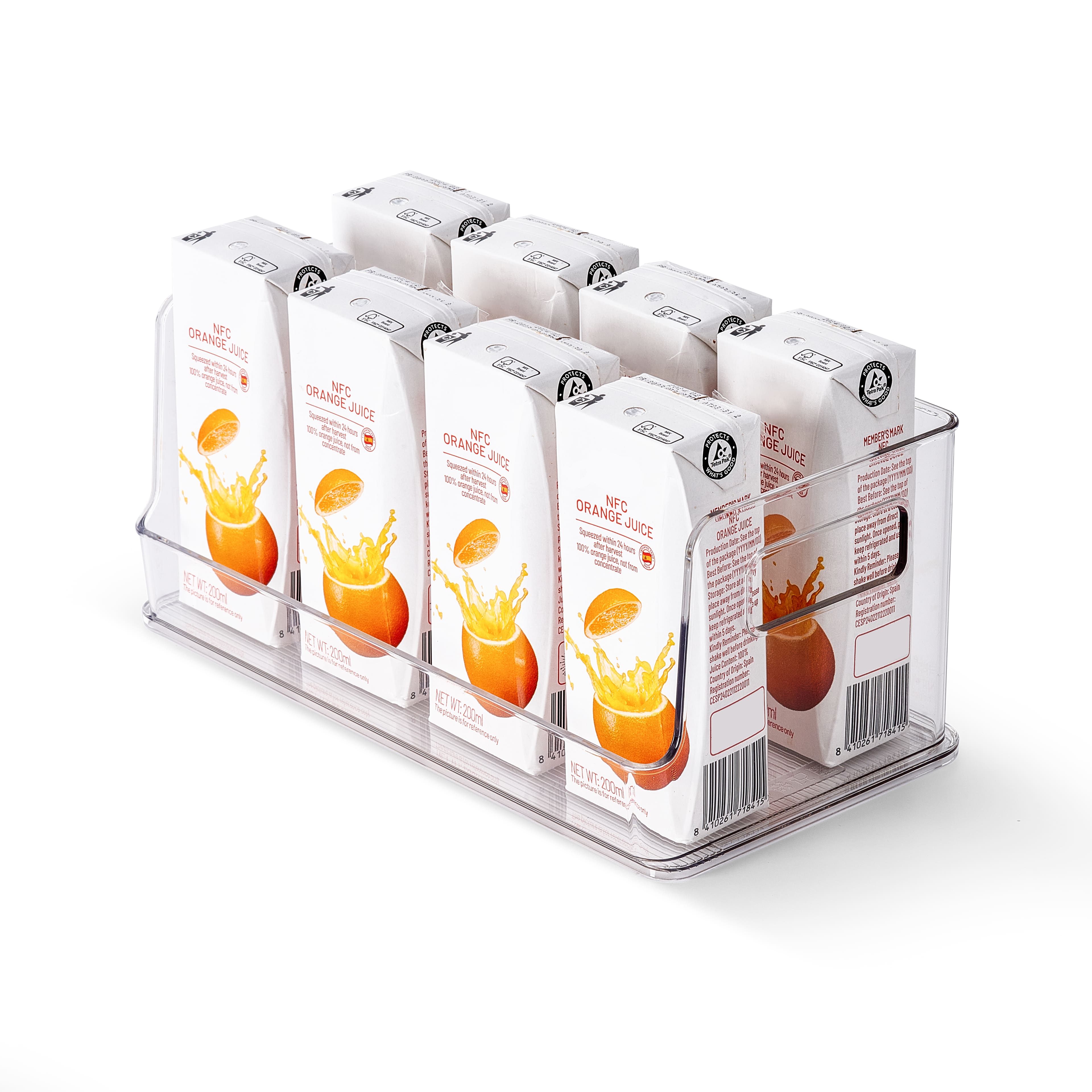 Small Clear Stacking Plastic Open Bin by Simply Tidy&#xAE;