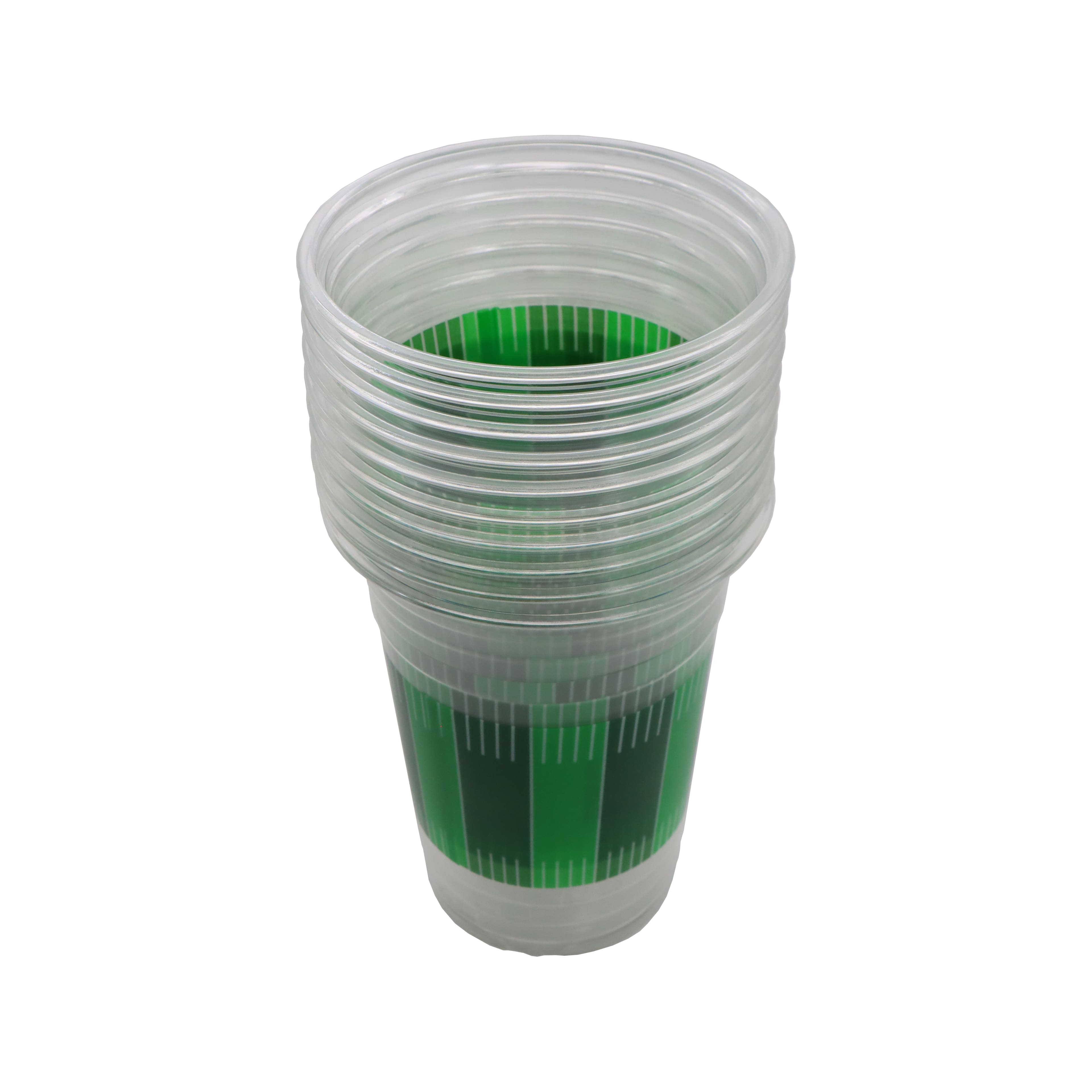 16oz. Football Field Plastic Cups, 10ct. by Celebrate It&#x2122;