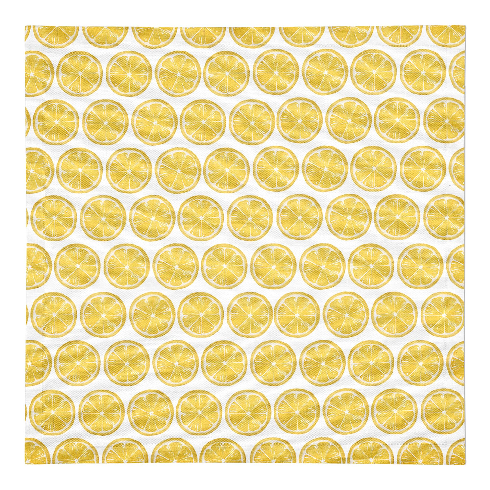 Lemon Pattern 10" x 10" Cotton Twill Napkin