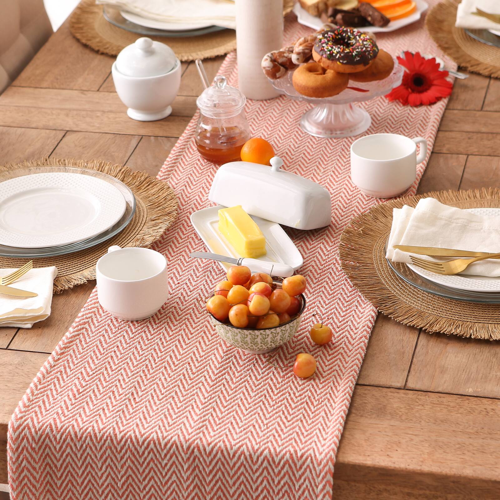 DII&#xAE; 72&#x22; Chevron Handloom Table Runner