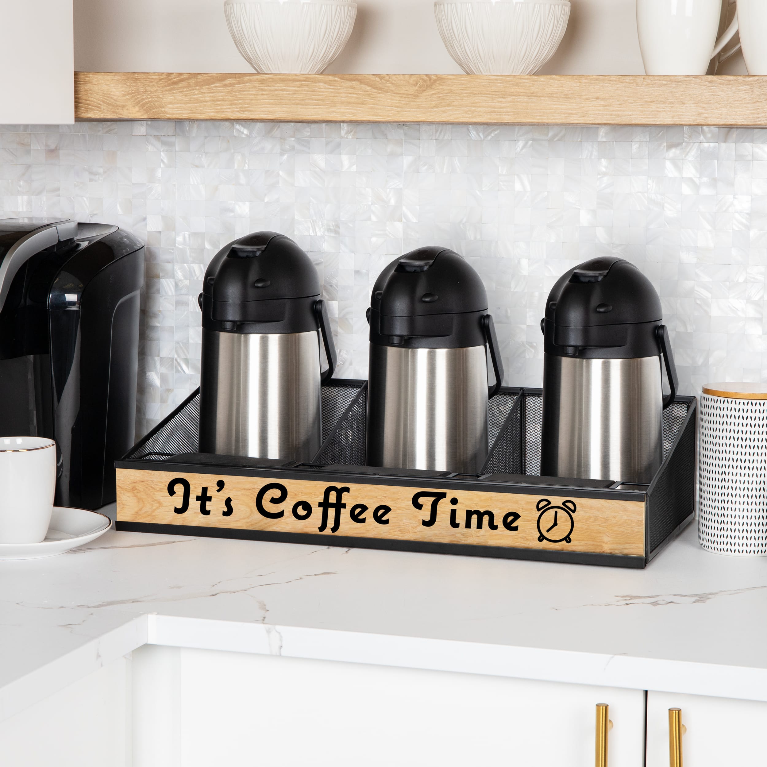 Mind Reader 24" Coffee Bar Serving Station Organizer