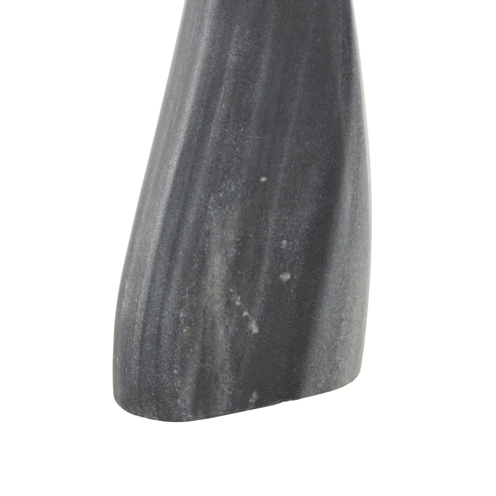 Gray Marble Whale Tail Sculptures, 3ct.