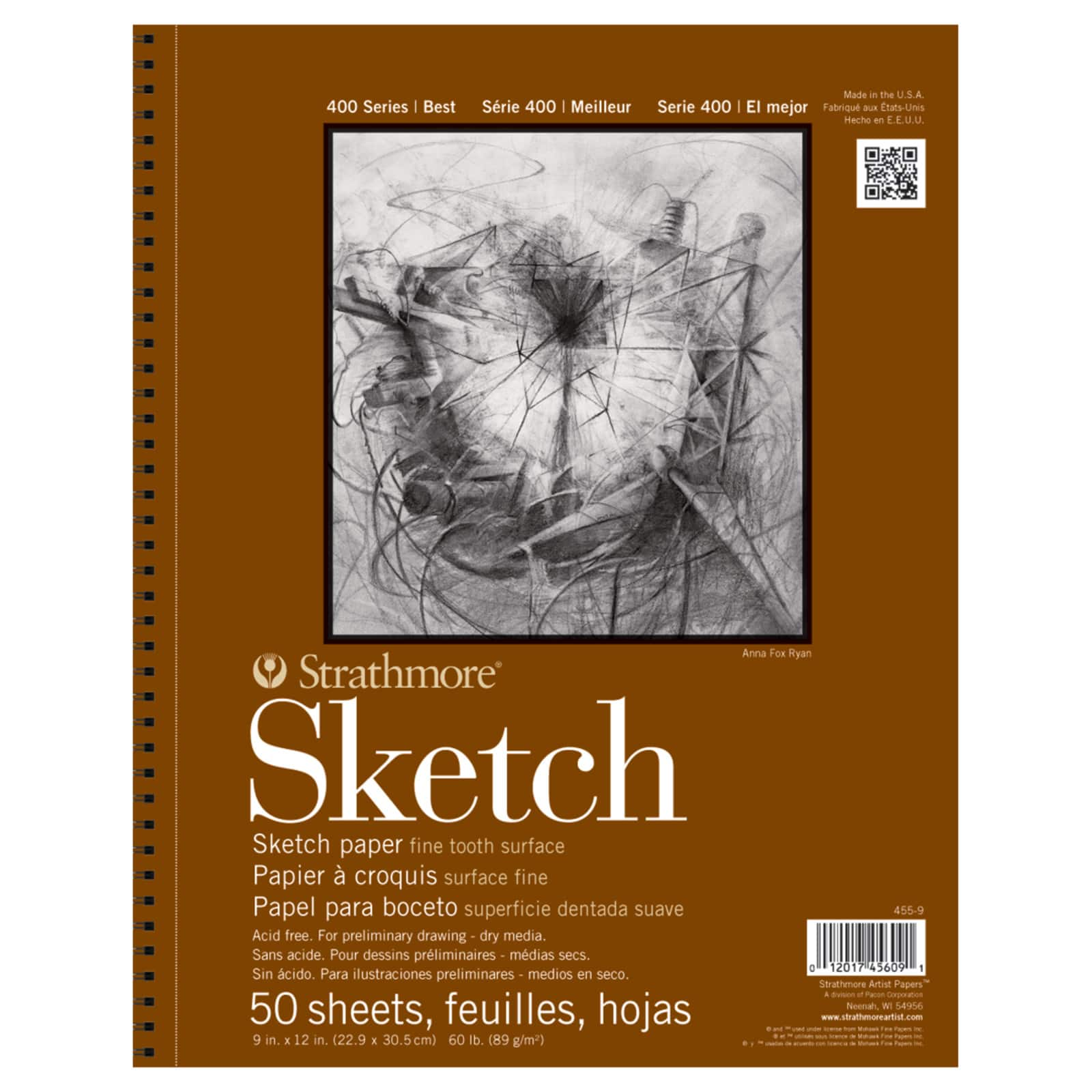 Strathmore&#xAE; 400 Series Sketch Paper Pad, 9&#x22; x 12&#x22;