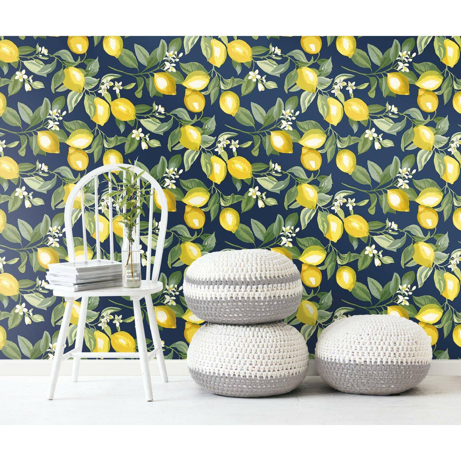 RoomMates Lemon Zest Peel &#x26; Stick Wallpaper