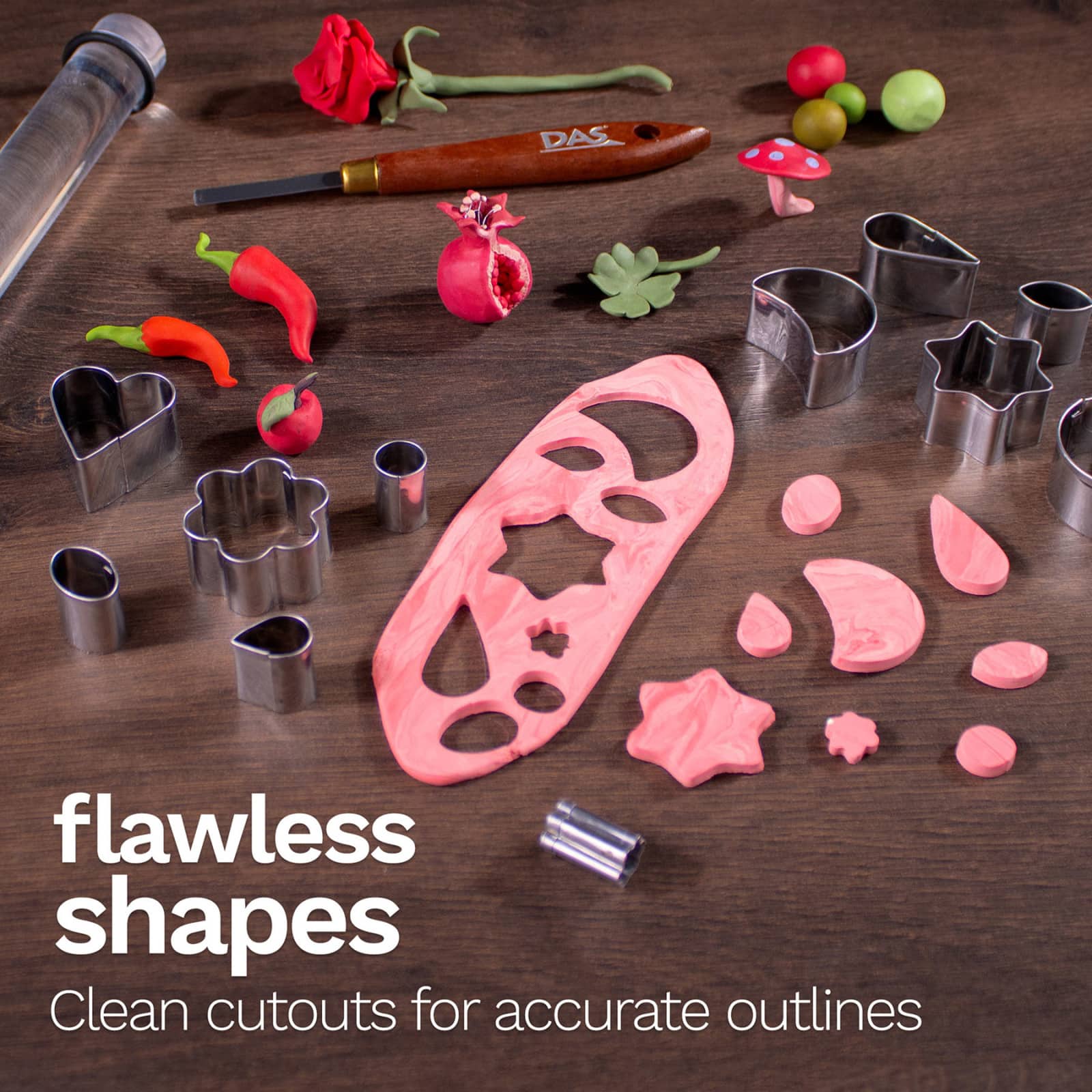 DAS&#xAE; Metal Clay Modeling Molds Tool Set