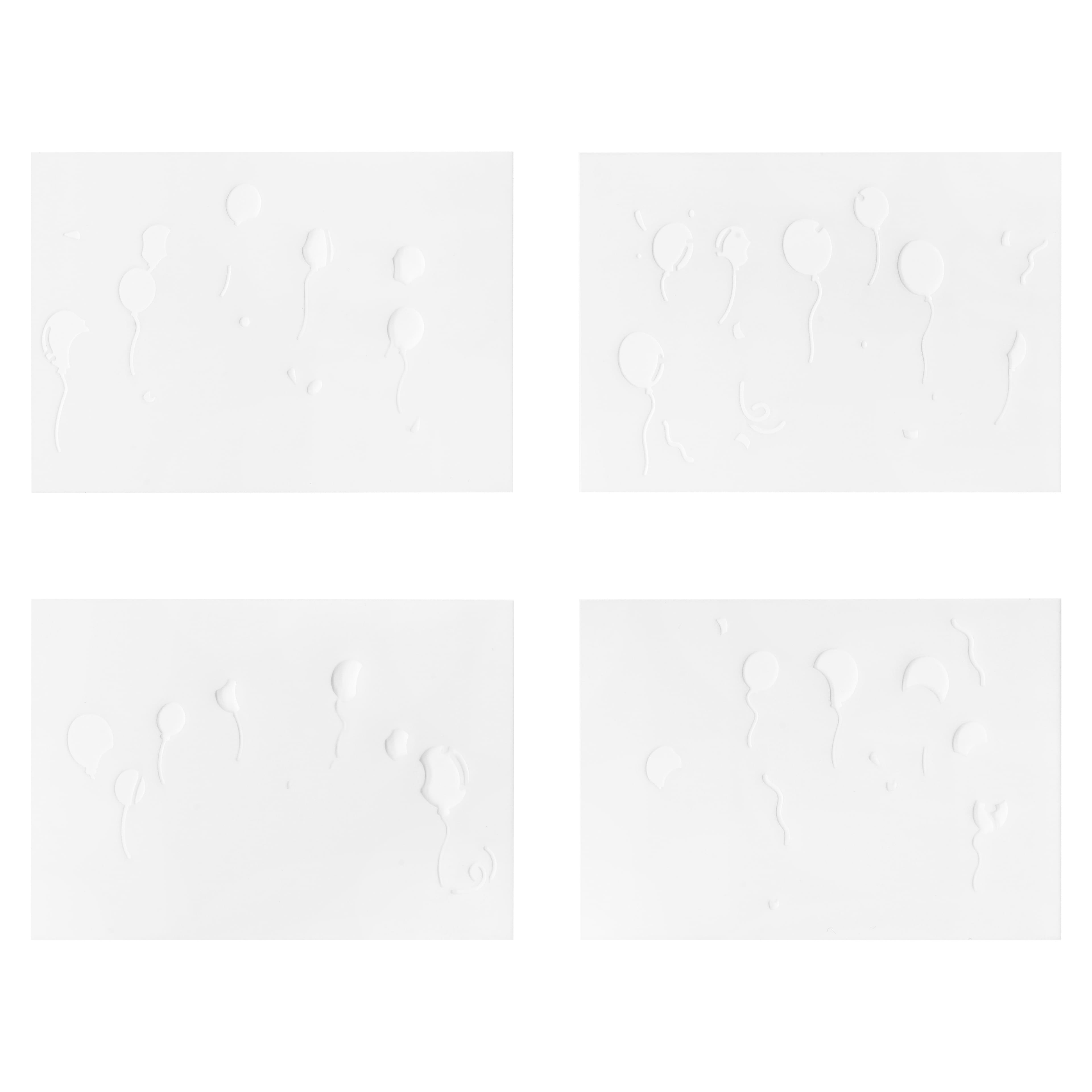 4&#x22; x 6&#x22; Balloons Print Layering Stencil Set by Recollections&#x2122;