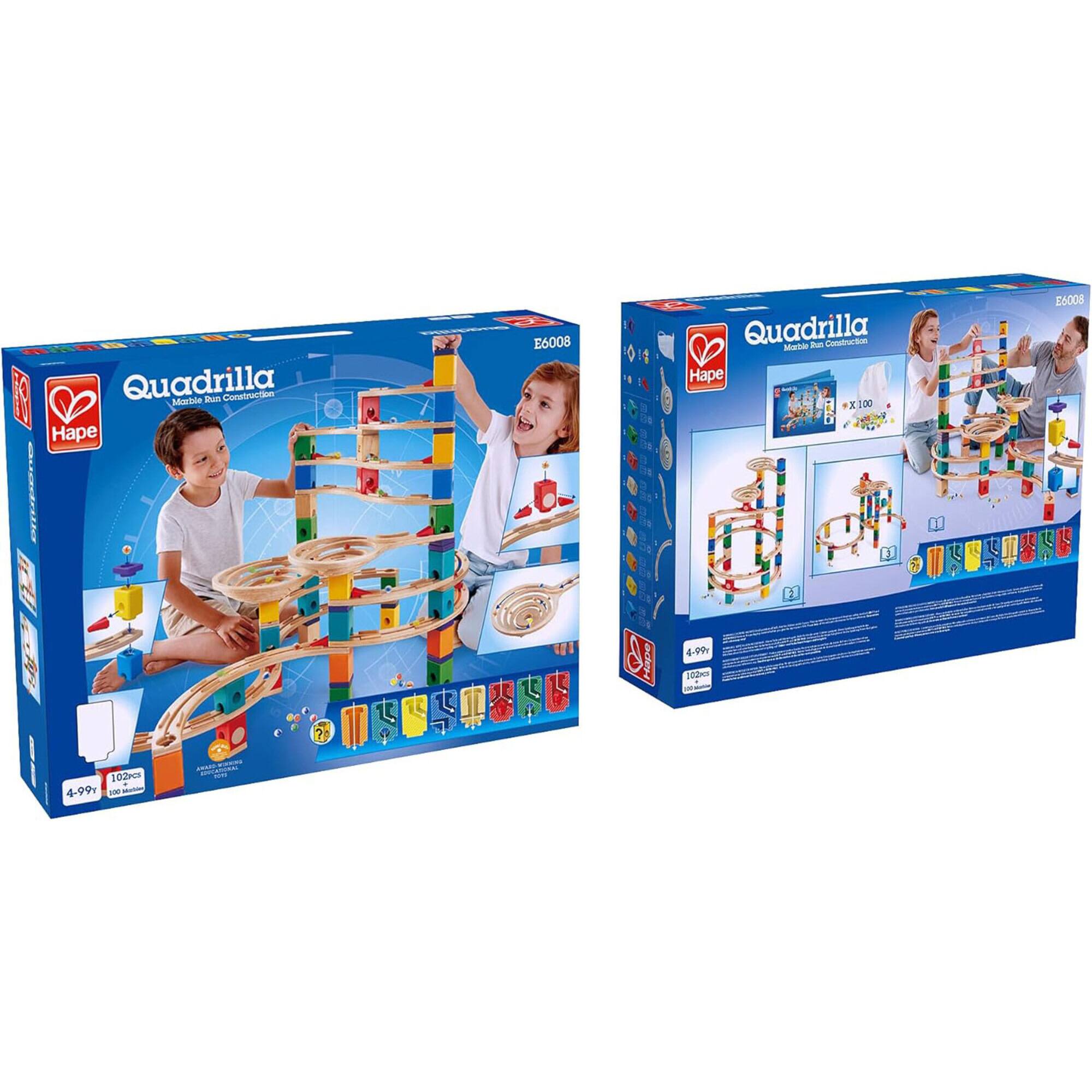 Hape Quadrilla Wooden The Cyclone Marble Run Construction Set