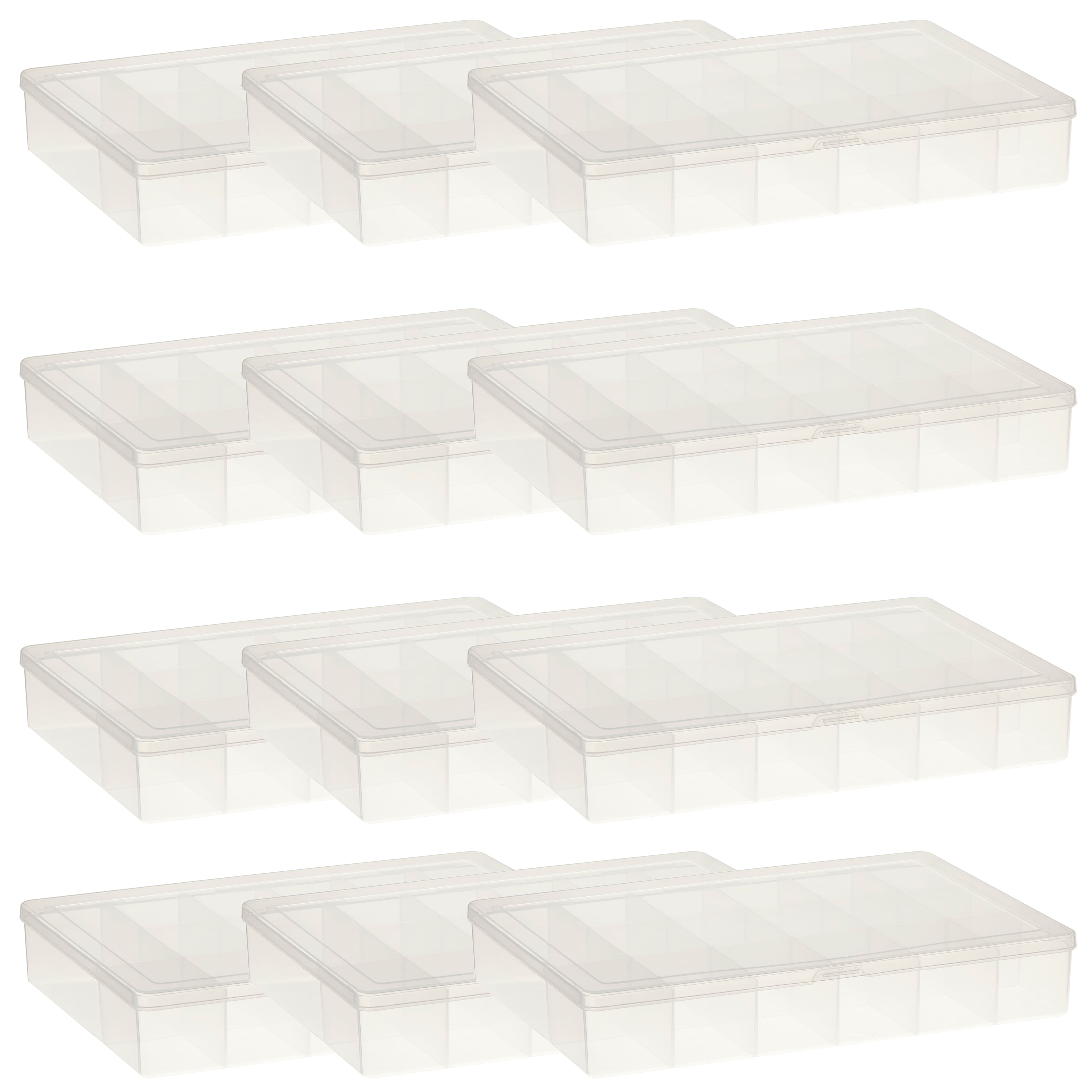Wholesale 12 Compartments Rectangle Plastic Bead Storage Containers 