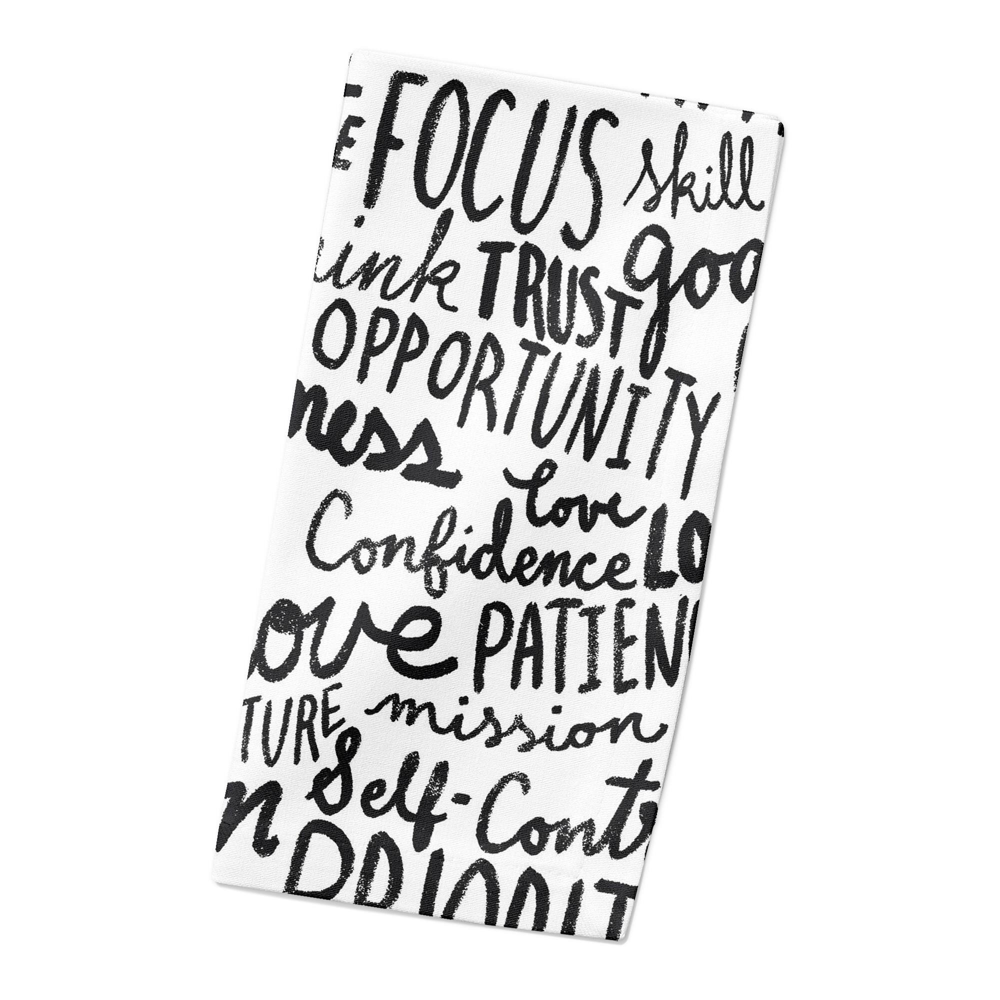 Wisdom Words 10" x 10" Cotton Twill Napkin