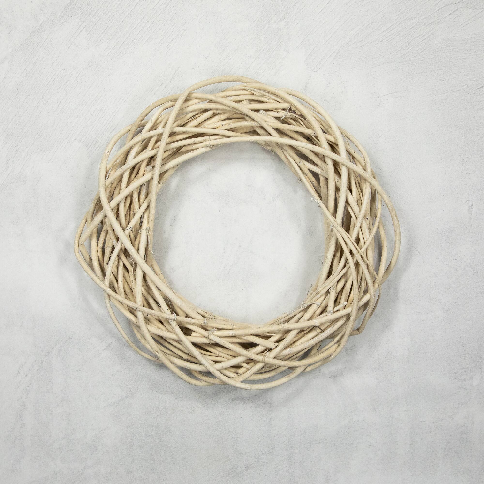15&#x22; Unlit Natural Weeping Willow Spring Twig Wreath