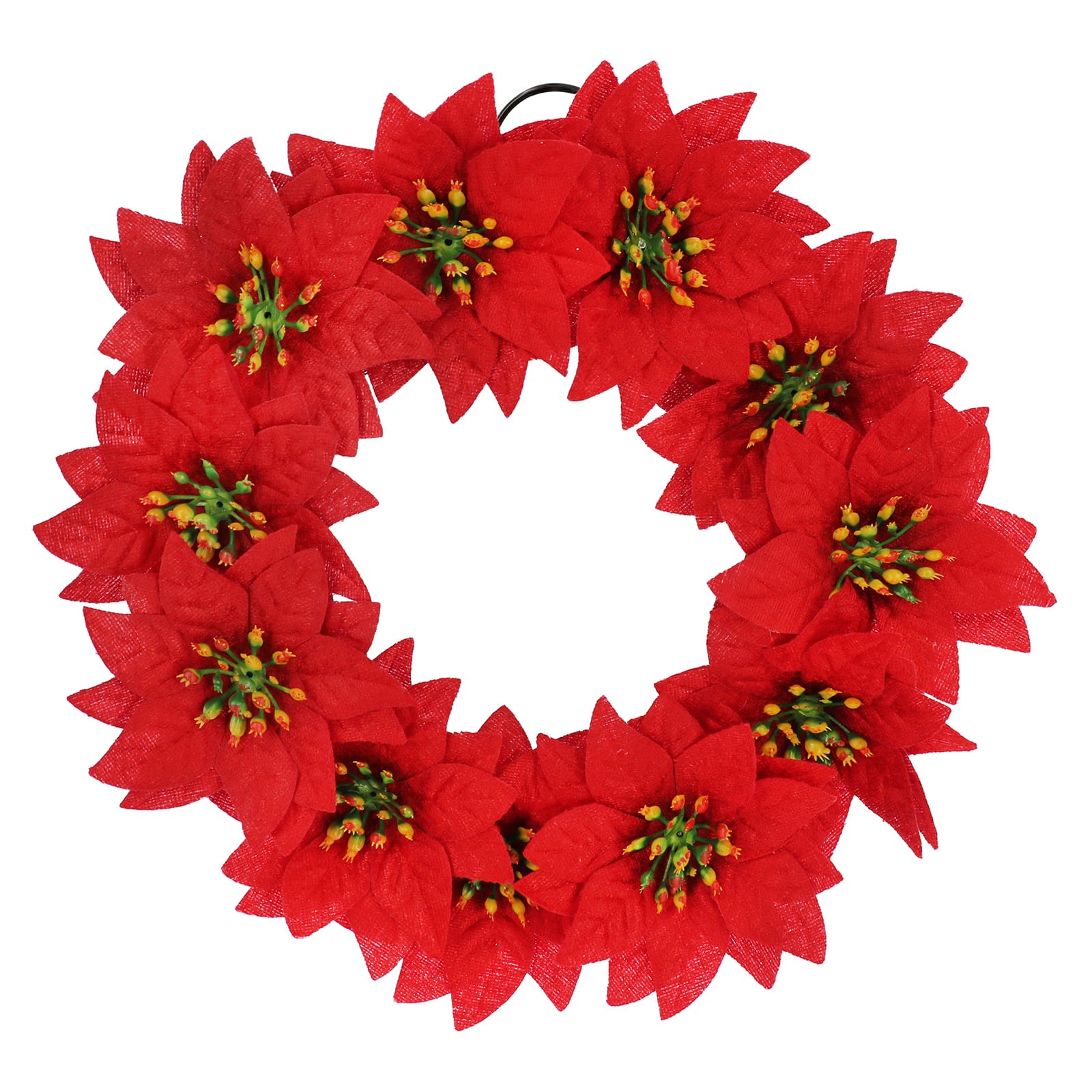 11&#x22; Mini Red Poinsettia Wreath by Ashland&#xAE;