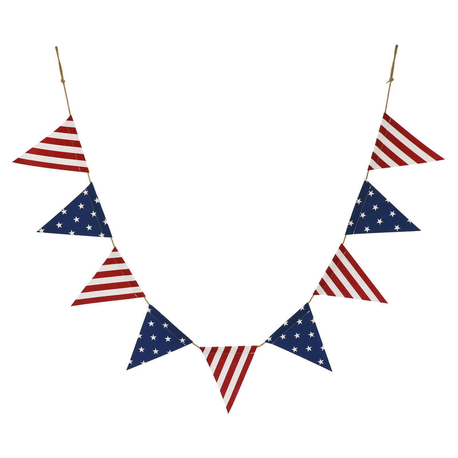 6ft. Red, White & Blue Pennant Garland by Celebrate It™