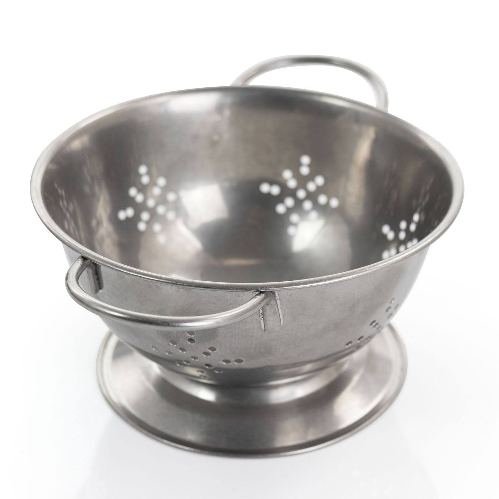 Gibson Home® Normandie 5.6'' Silver Stainless Steel Mini Colander