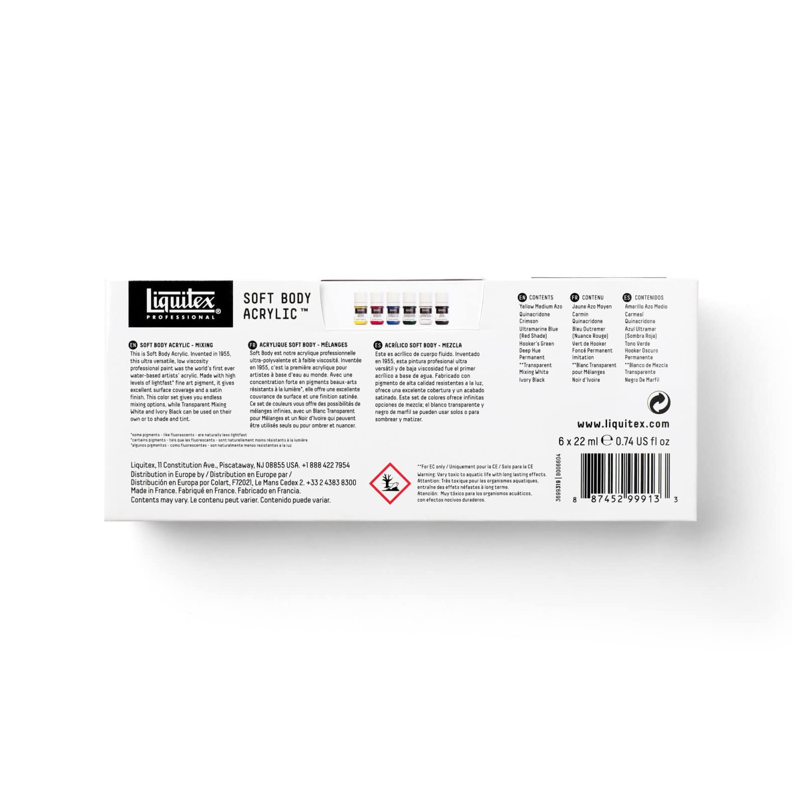 Liquitex® Professional Acrylic Soft Body 6 Colour Mixing Set