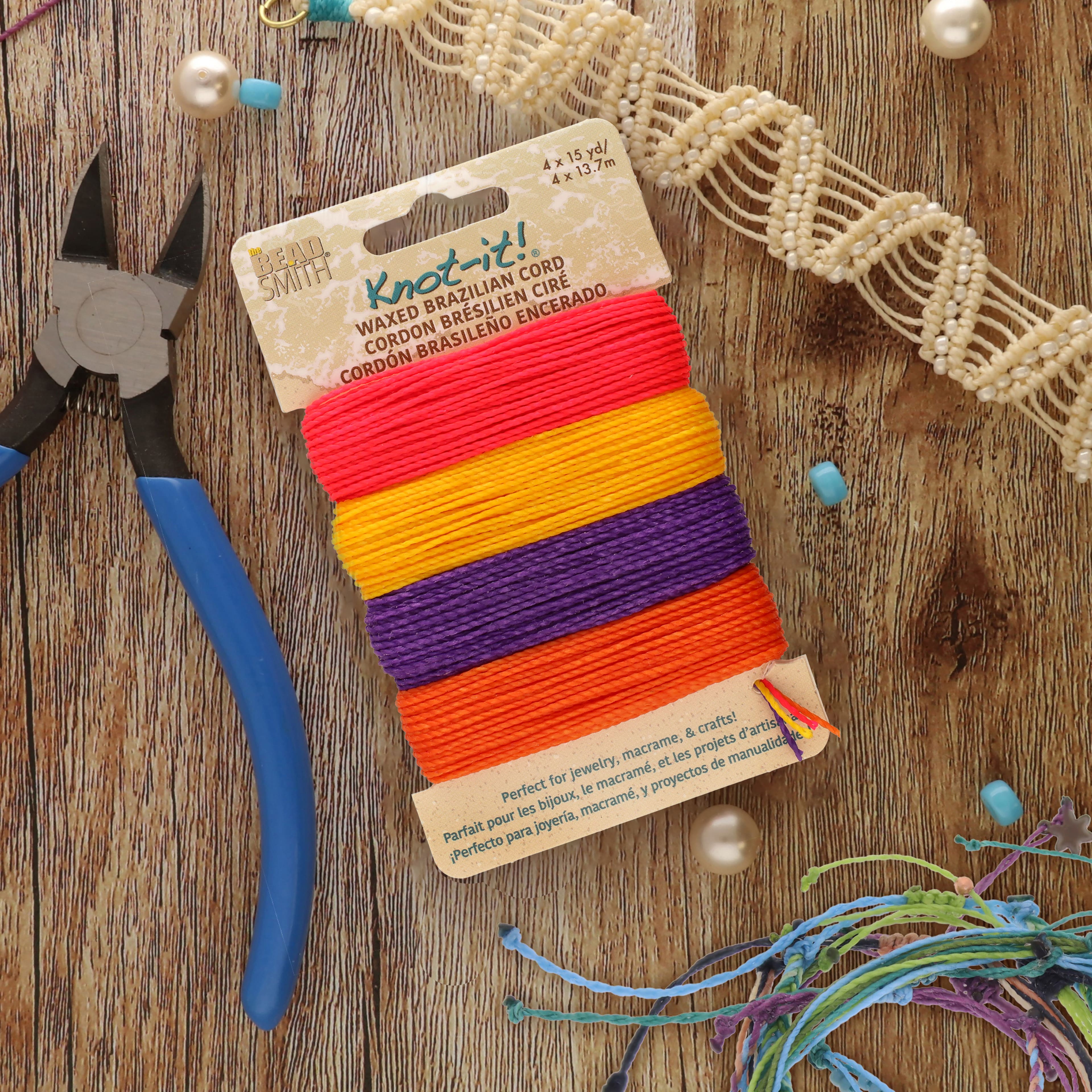 Beadsmith® Knot-it!™ Summer Sunset Waxed Brazilian Cord