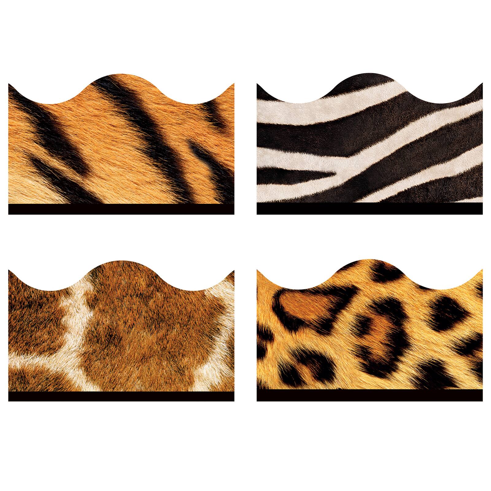 Trend Enterprises® Terrific Trimmers® Animal Prints Border Variety Pack, 312ft.