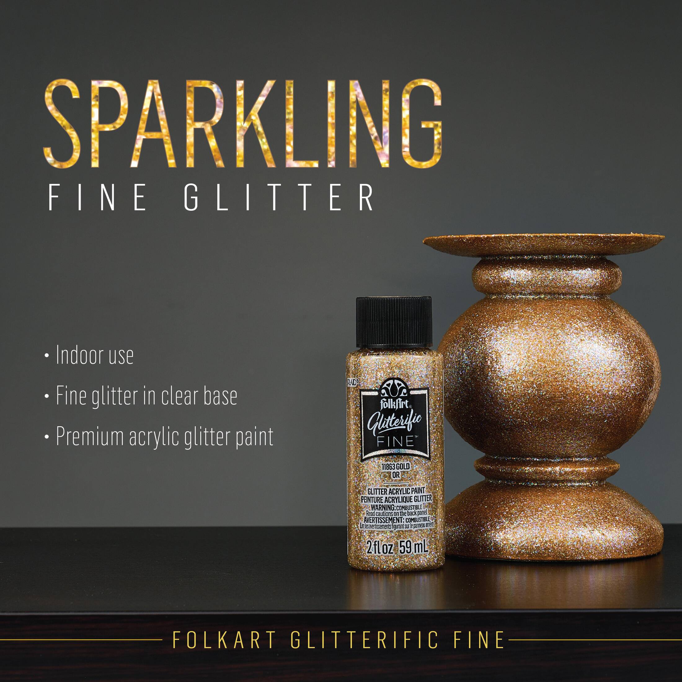 FolkArt&#xAE; Best Gold Metallic Acrylic Paint Color Set