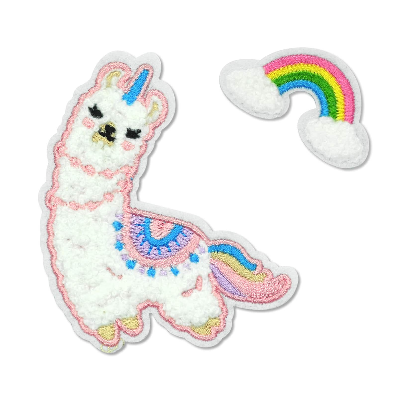 Iron-On Llamacorn &#x26; Rainbow Patches by ArtMinds&#x2122;