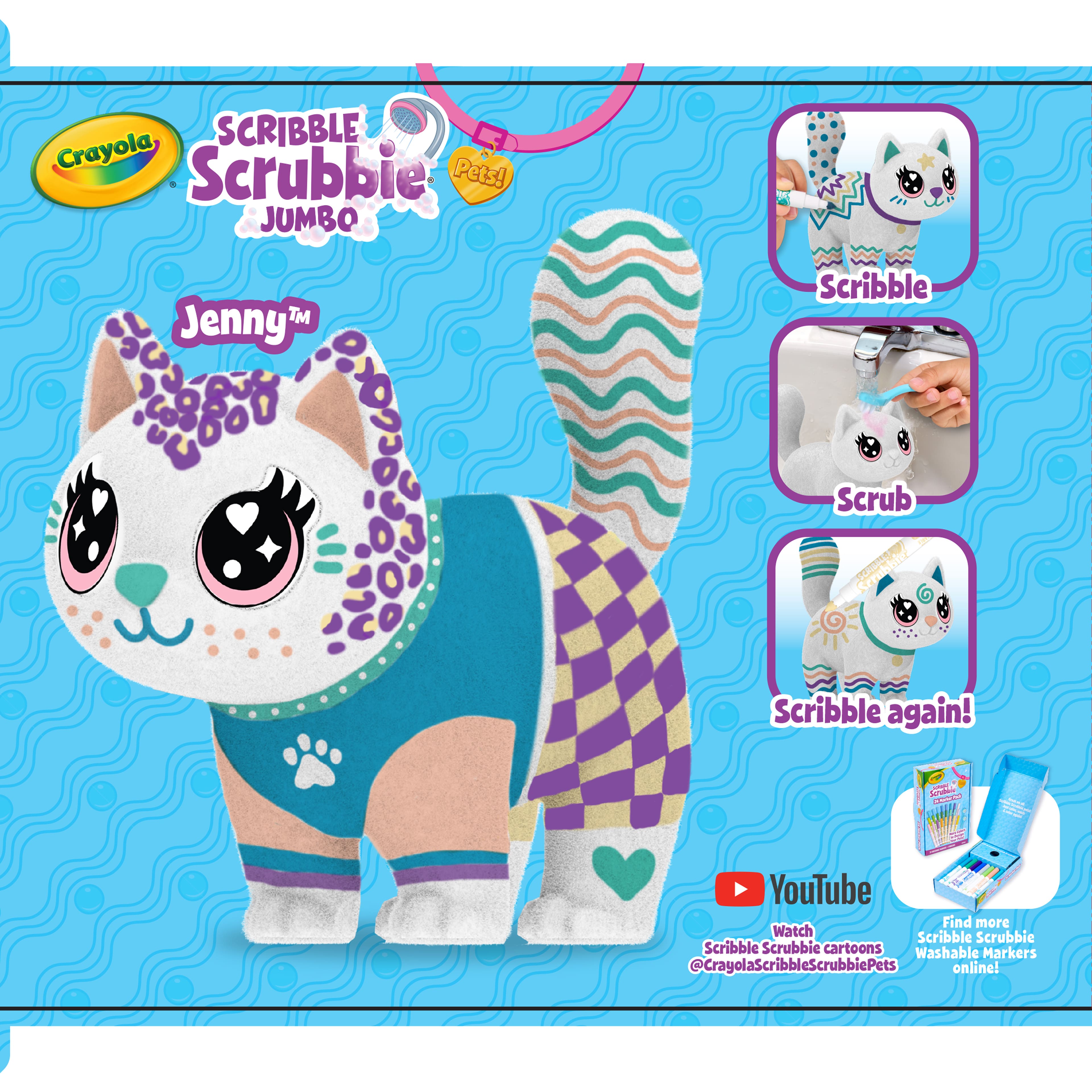 Crayola&#xAE; Scribble Scrubbie Jenny&#x2122; Jumbo Pet