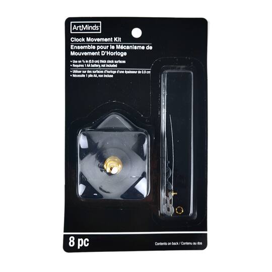 3 8 Clock Movement Kit With Black Hands By Artminds Michaels 3 8 Clock Movement Kit With Black Hands By Artminds Michaels