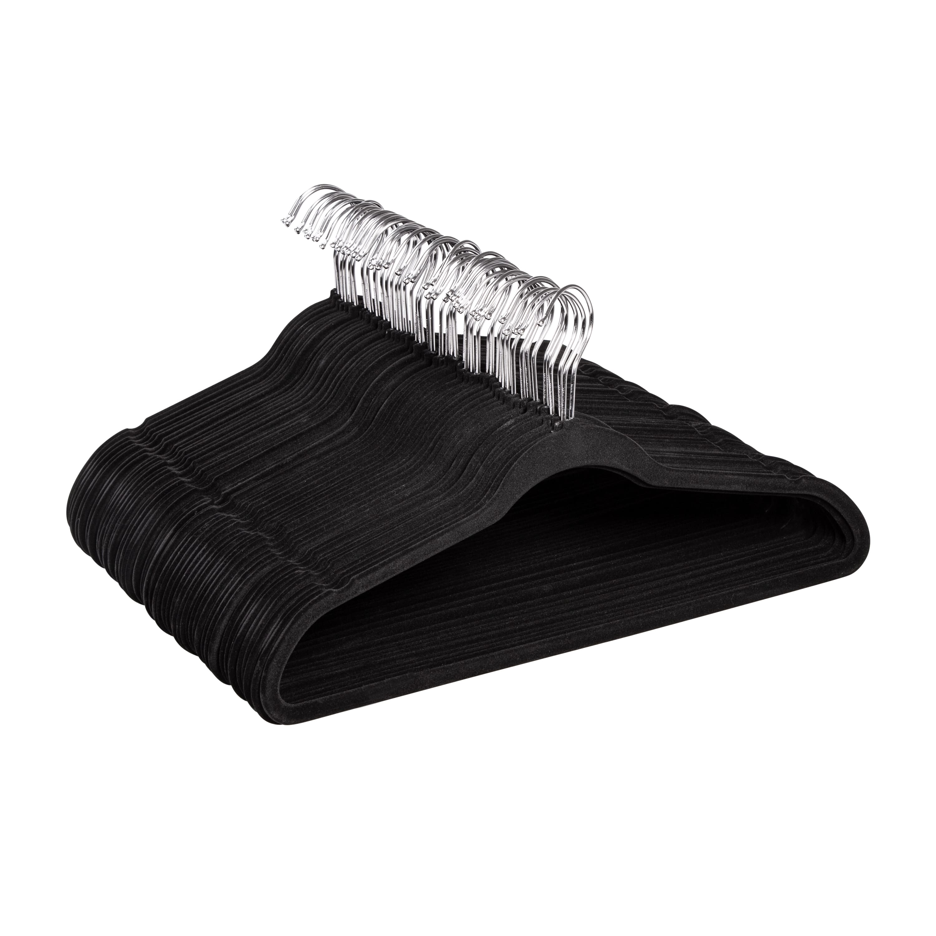 Honey Can Do Black Slim-Profile Non-Slip Velvet Hangers, 35ct., Michaels