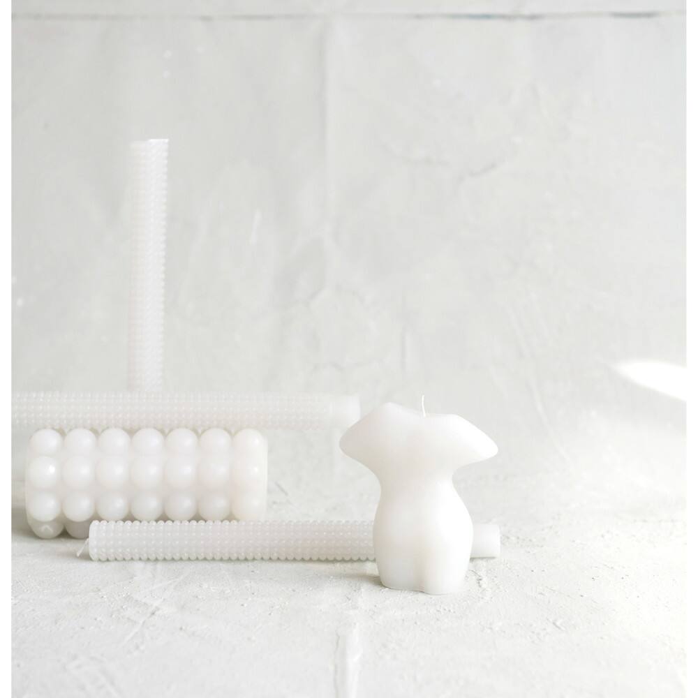 Hello Honey® 10" Unscented Hobnail Taper Candles In Box Set