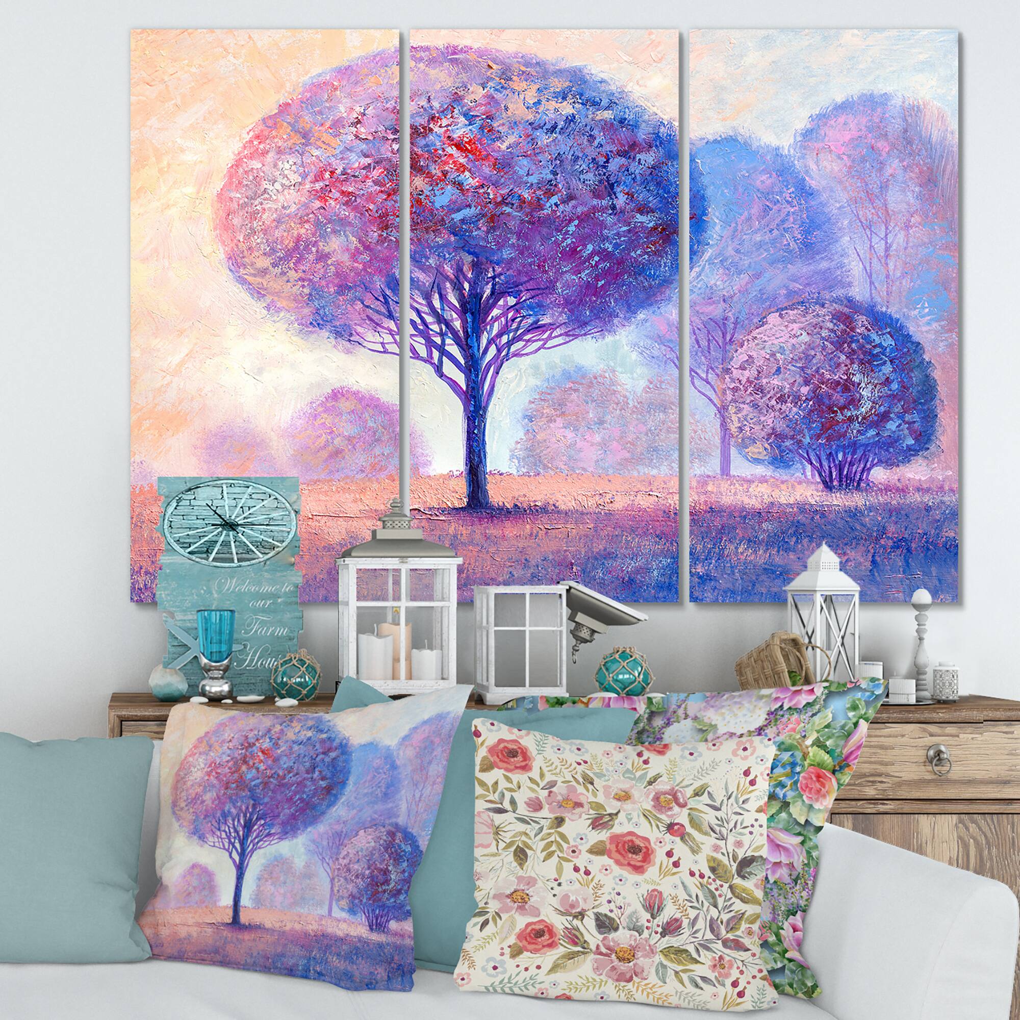 Designart - Colourful Trees Impression II