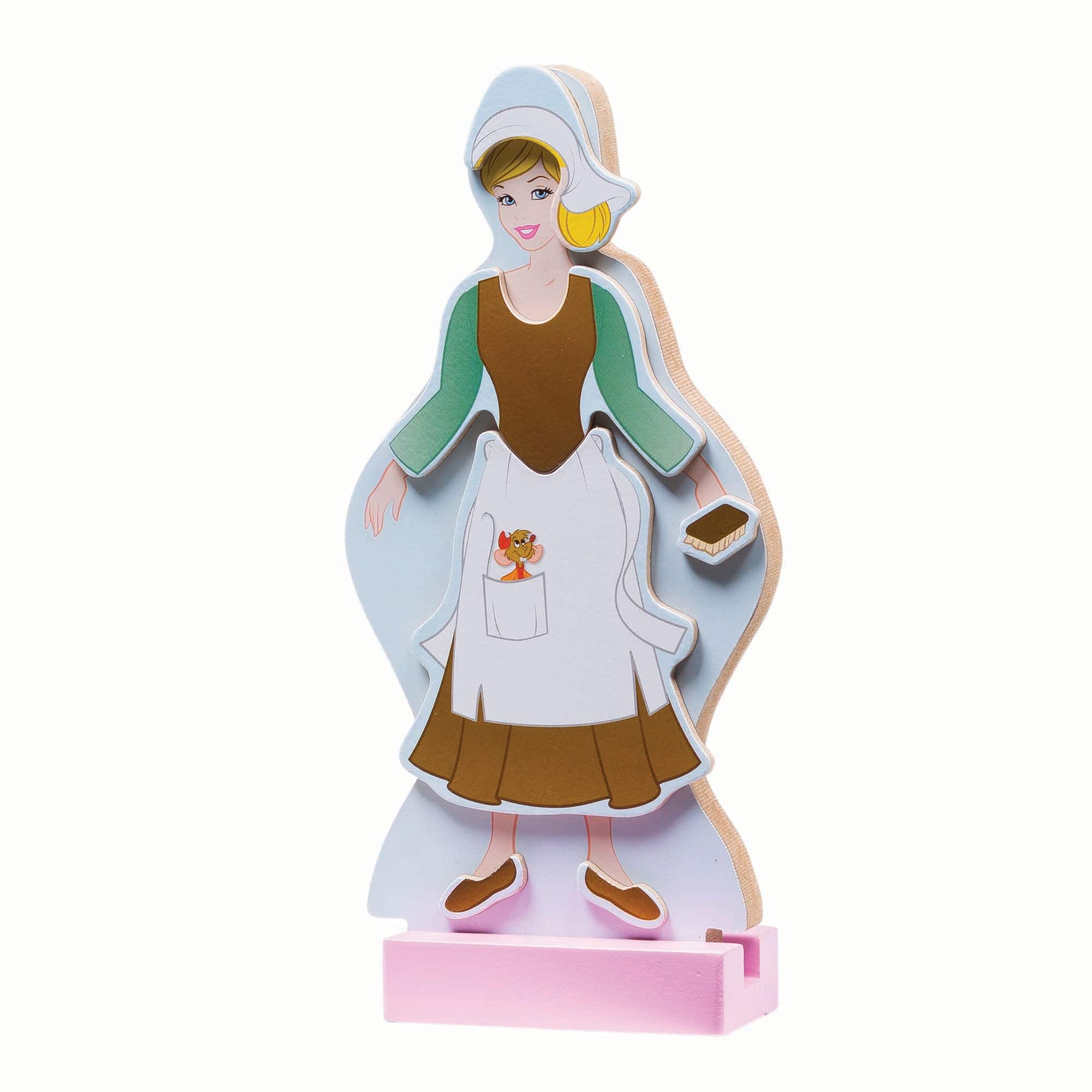 Melissa & Doug Disney Belle Magnetic Dress-Up Wooden Doll Pretend Play Set (30+ Pcs)