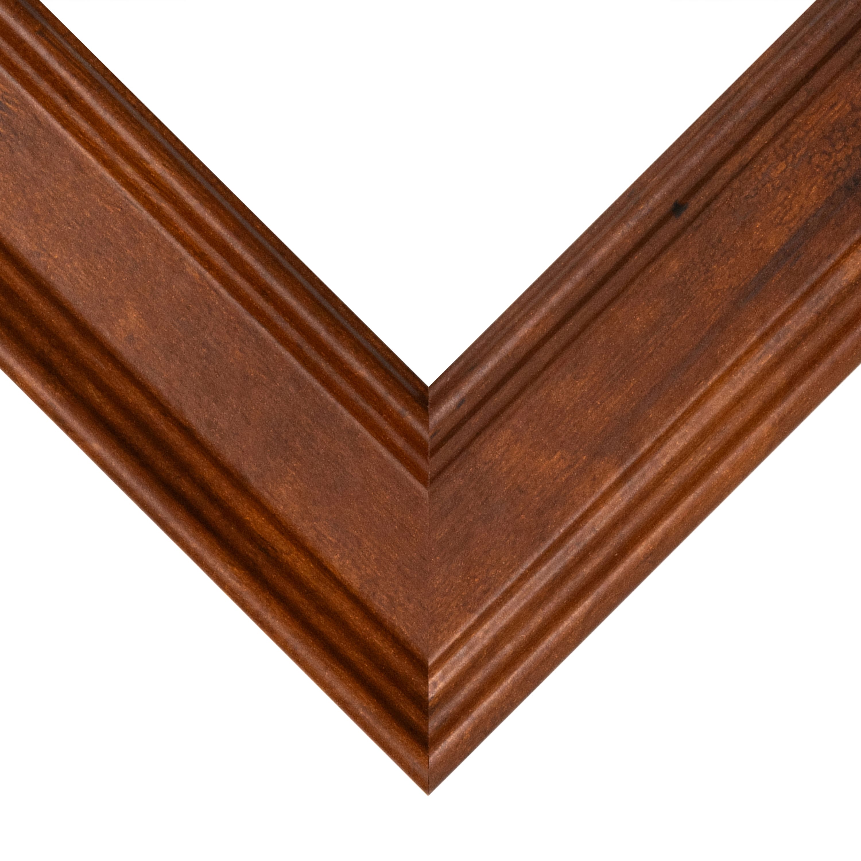 Frame USA Honey Beveled Brown Single Image Picture Frame with Mat